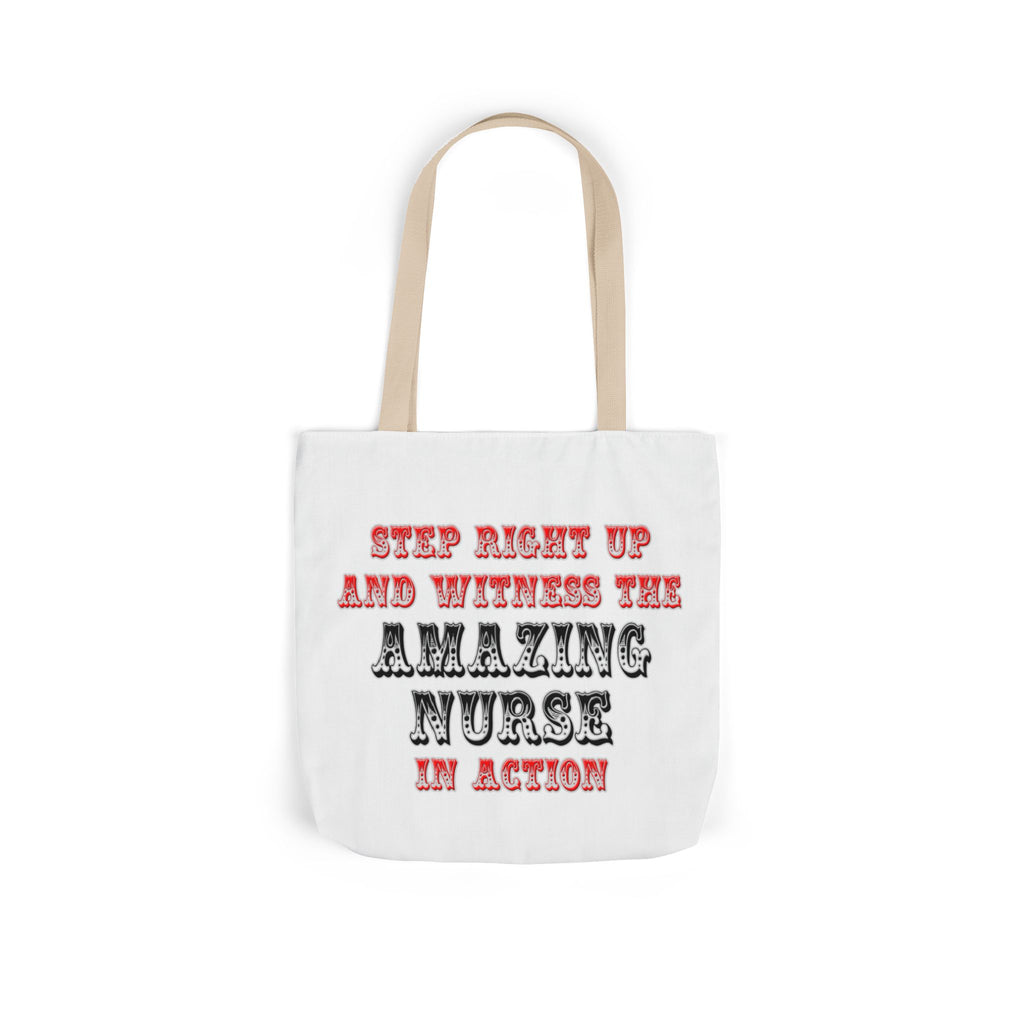 Amazing Nurse In Action - Canvas Tote Bag, 5-Color Straps