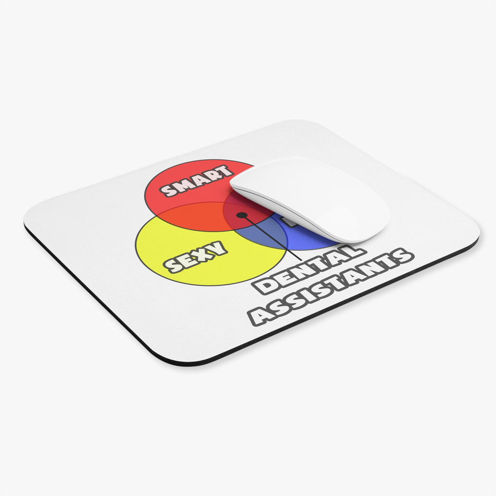 Venn Diagram .. Dental Assistants - Mouse Pad (Rectangle)