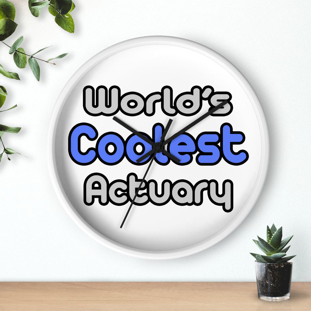 World's Coolest Actuary - Wall Clock