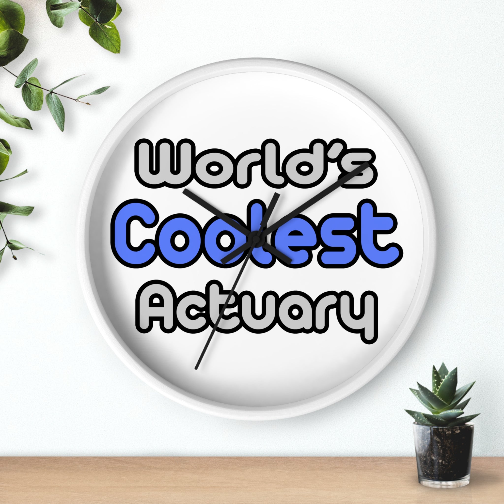World's Coolest Actuary - Wall Clock