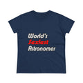 World's Sexiest Astronomer - Women's Midweight Cotton Tee
