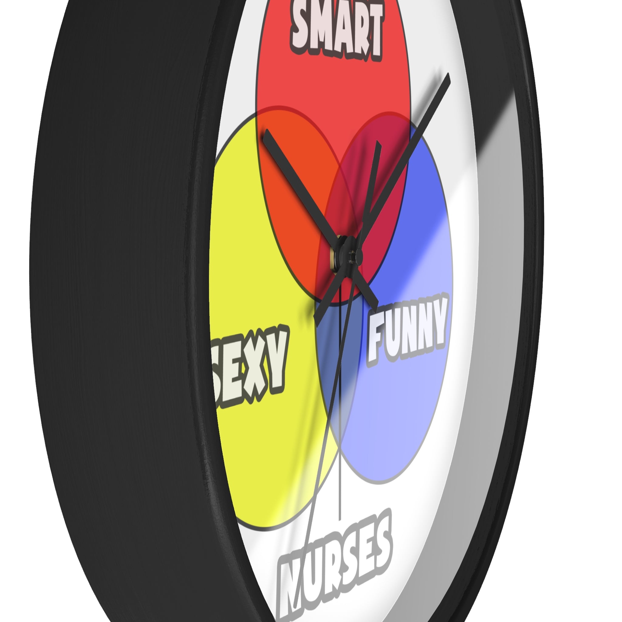 Venn Diagram .. Nurses - Wall Clock
