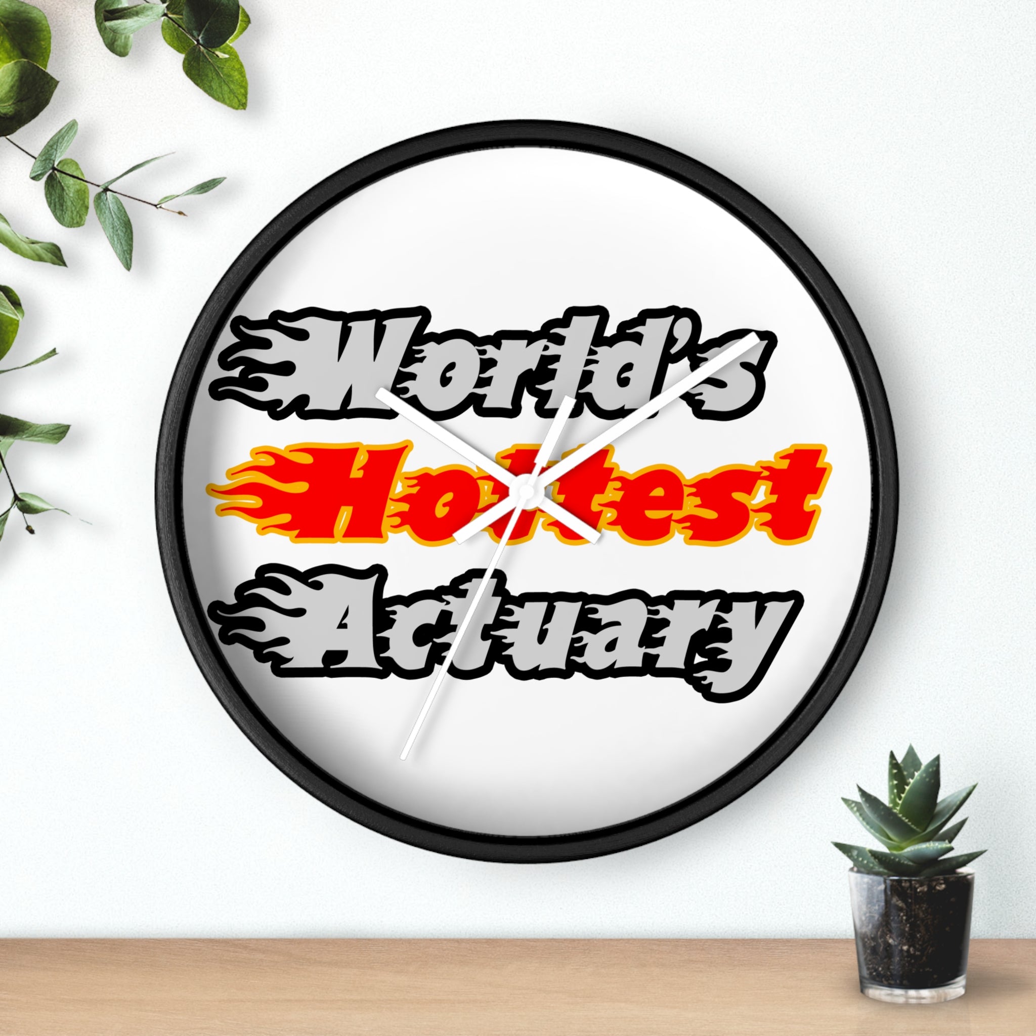 World's Hottest Actuary - Wall Clock