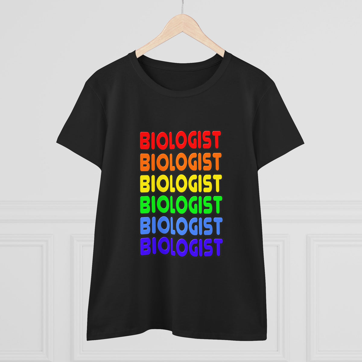 Rainbow Biologist - Women's Midweight Cotton Tee