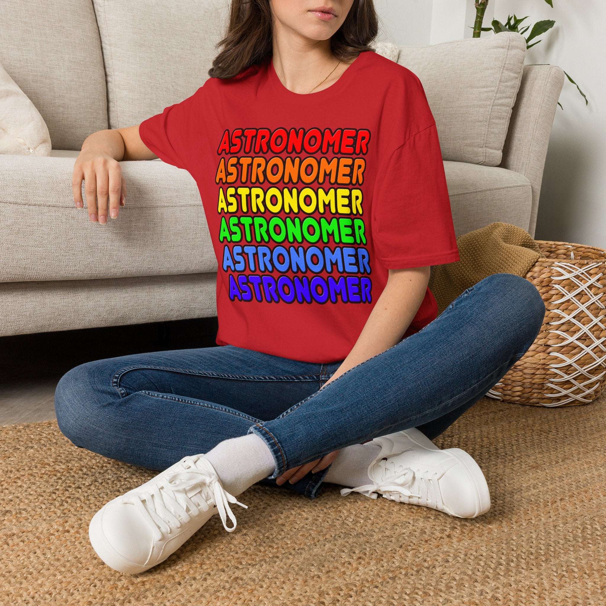 Rainbow Astronomer - Unisex Softstyle T-Shirt