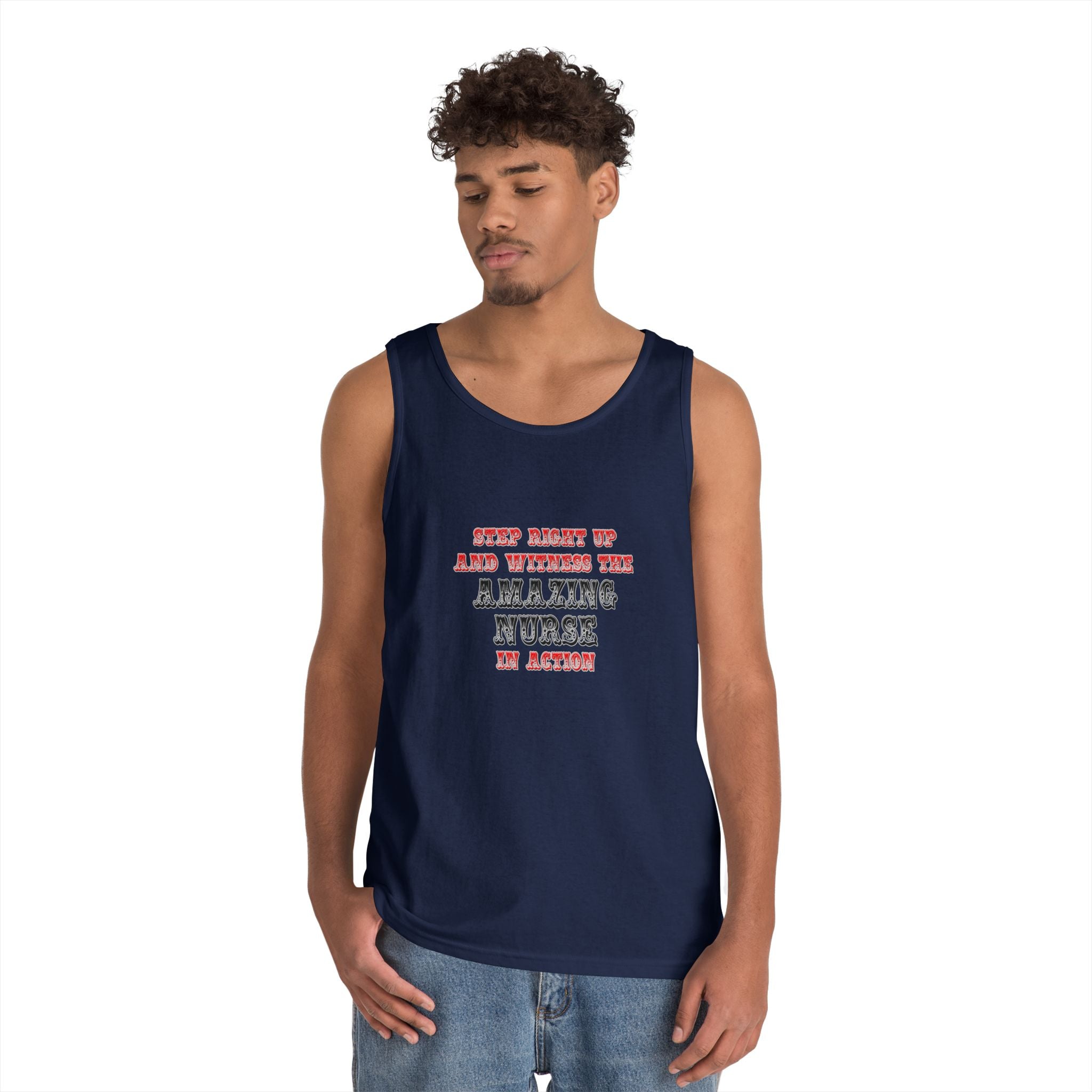 Amazing Nurse In Action - Unisex Heavy Cotton Tank Top