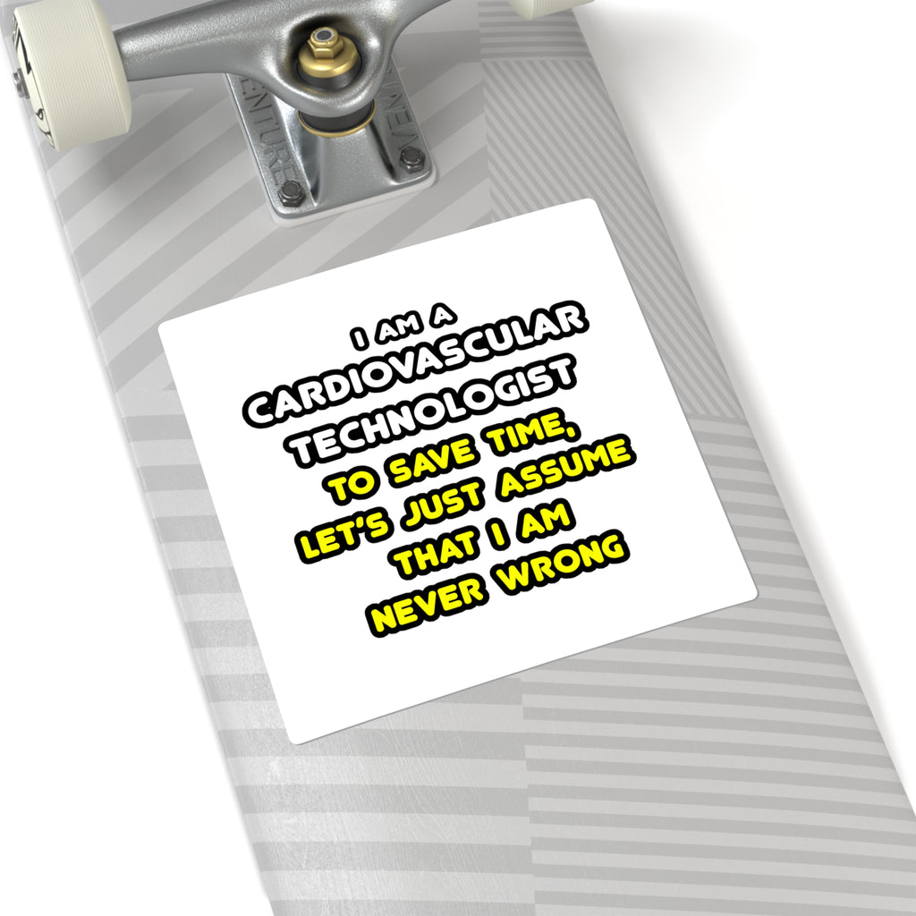 Funny Cardiovascular Technologist T Shirts - Square Stickers