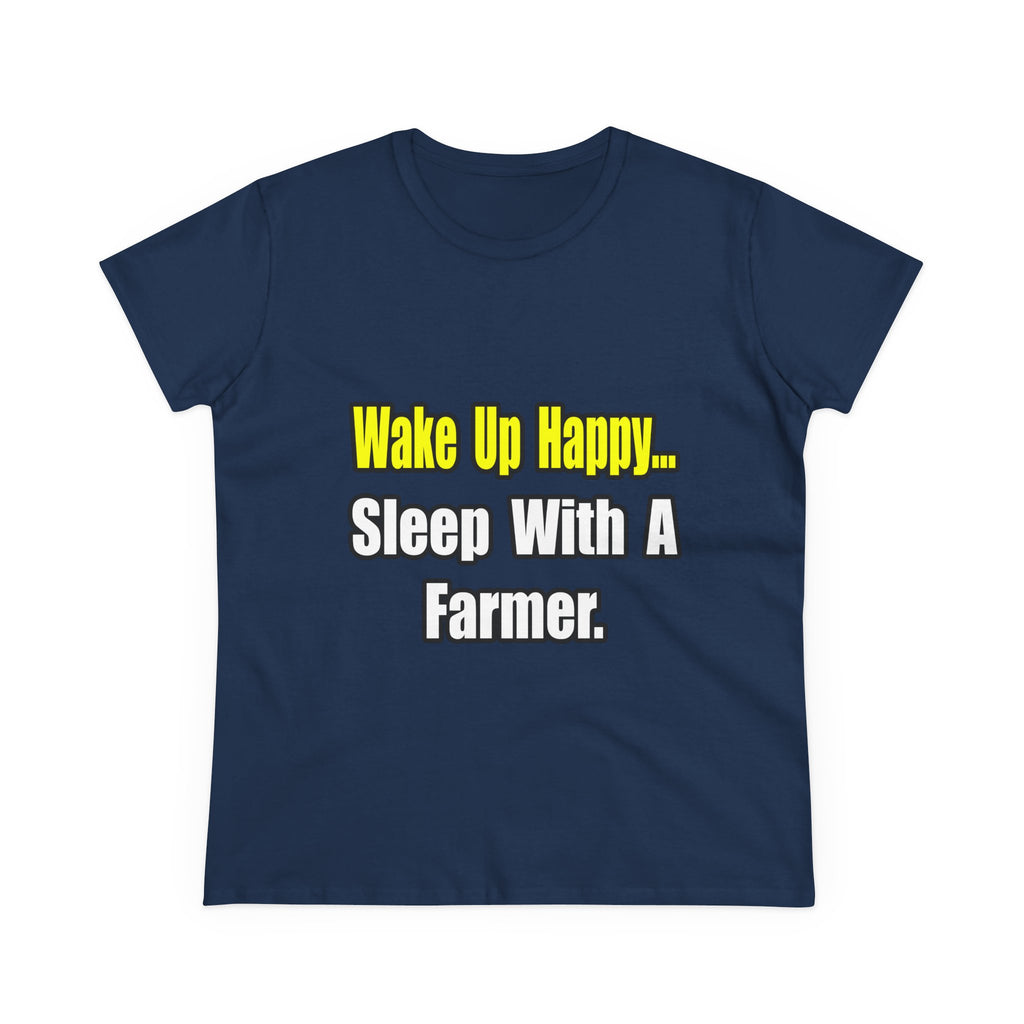 Sleep With a Farmer - Women's Midweight Cotton Tee