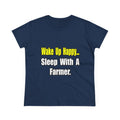 Sleep With a Farmer - Women's Midweight Cotton Tee