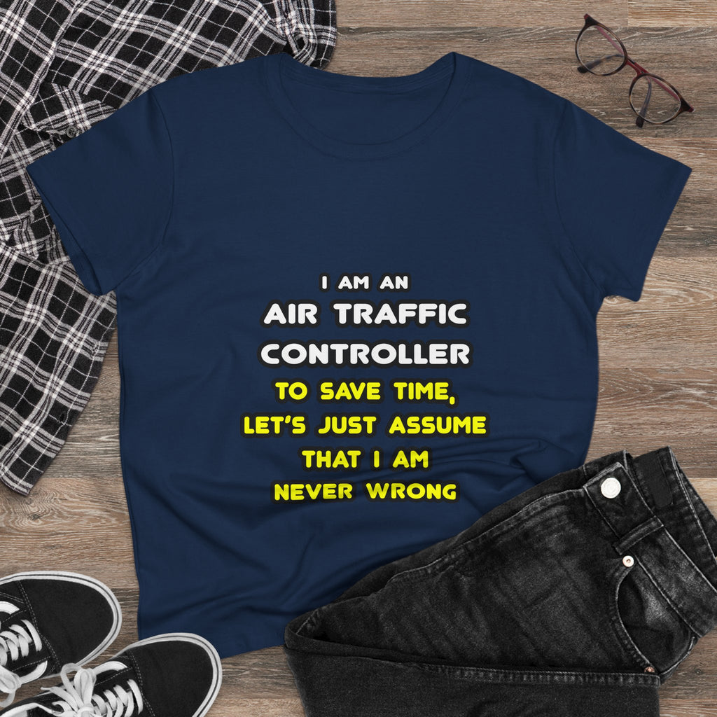 Funny Air Traffic Controller T Shirts - Women's Midweight Cotton Tee