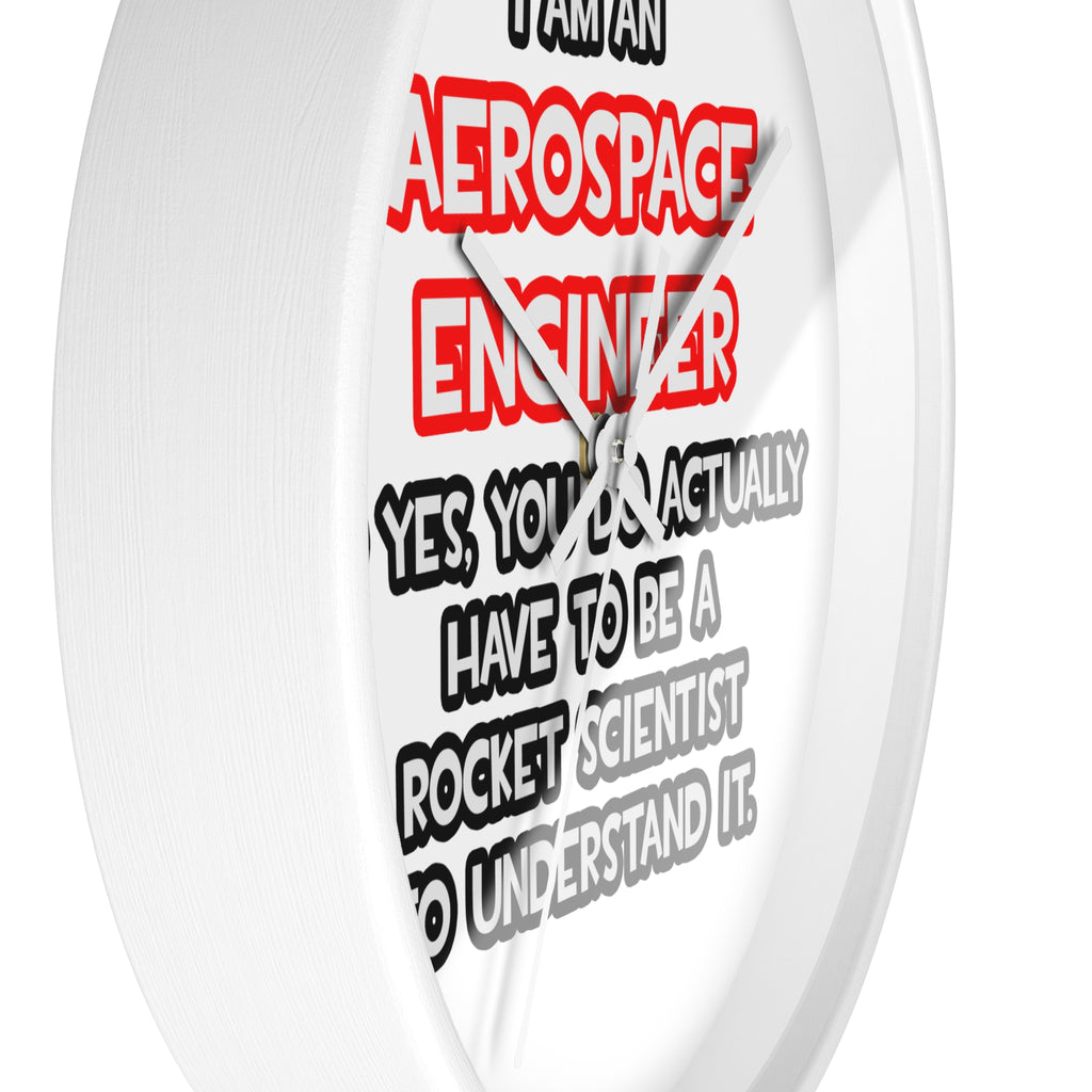 Rocket Scientist .. Funny Aerospace Engineer - Wall Clock