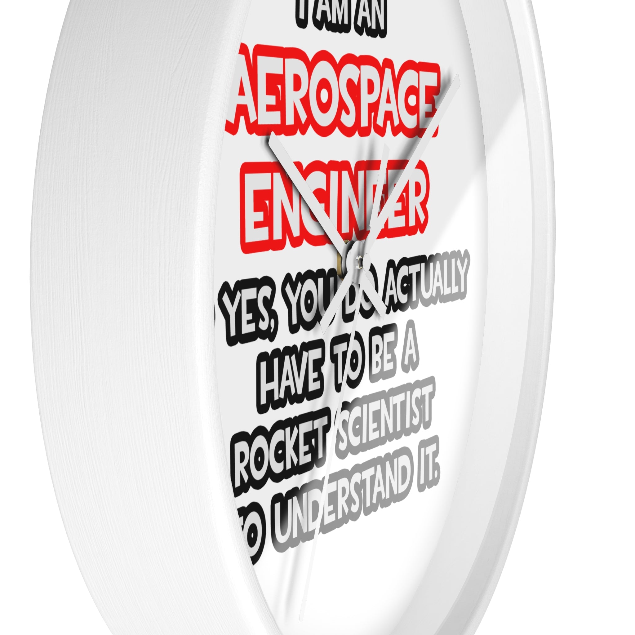 Rocket Scientist .. Funny Aerospace Engineer - Wall Clock
