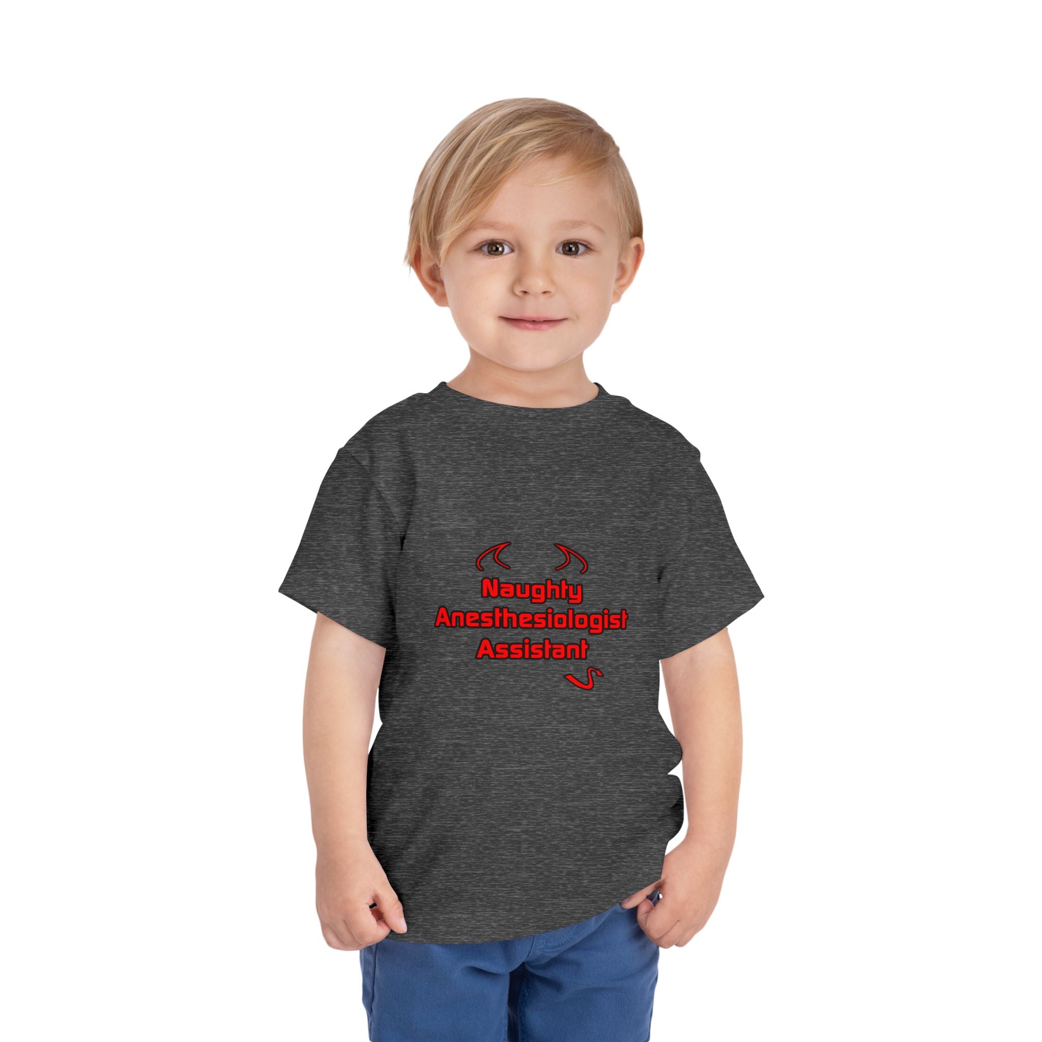 Naughty Anesthesiologist Assistant - Toddler Short Sleeve Tee