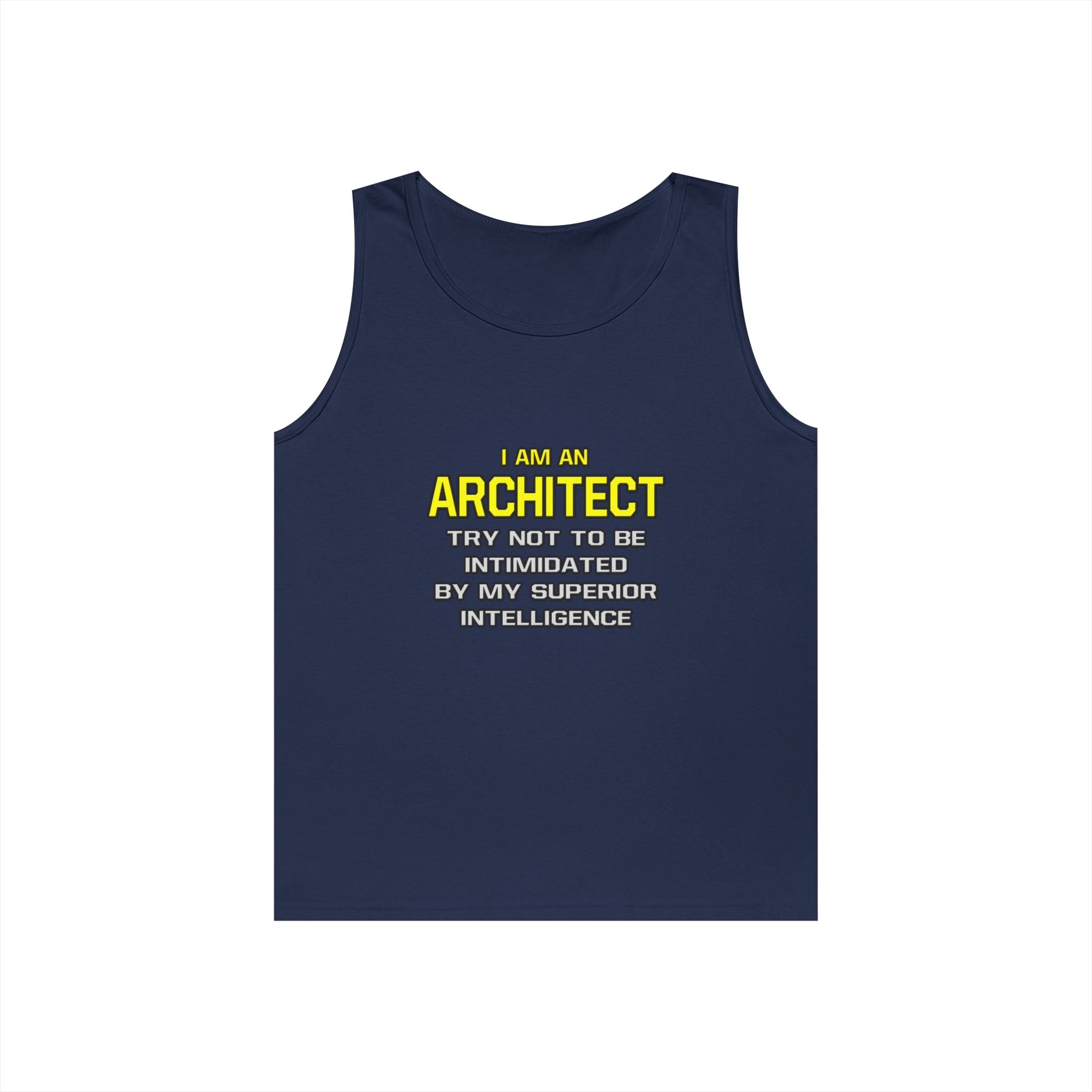 Architect...Superior Intelligence - Unisex Heavy Cotton Tank Top