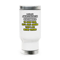 Funny Aerospace Engineer T Shirts and Gifts - Stainless Steel Travel Mug with Handle, 14oz