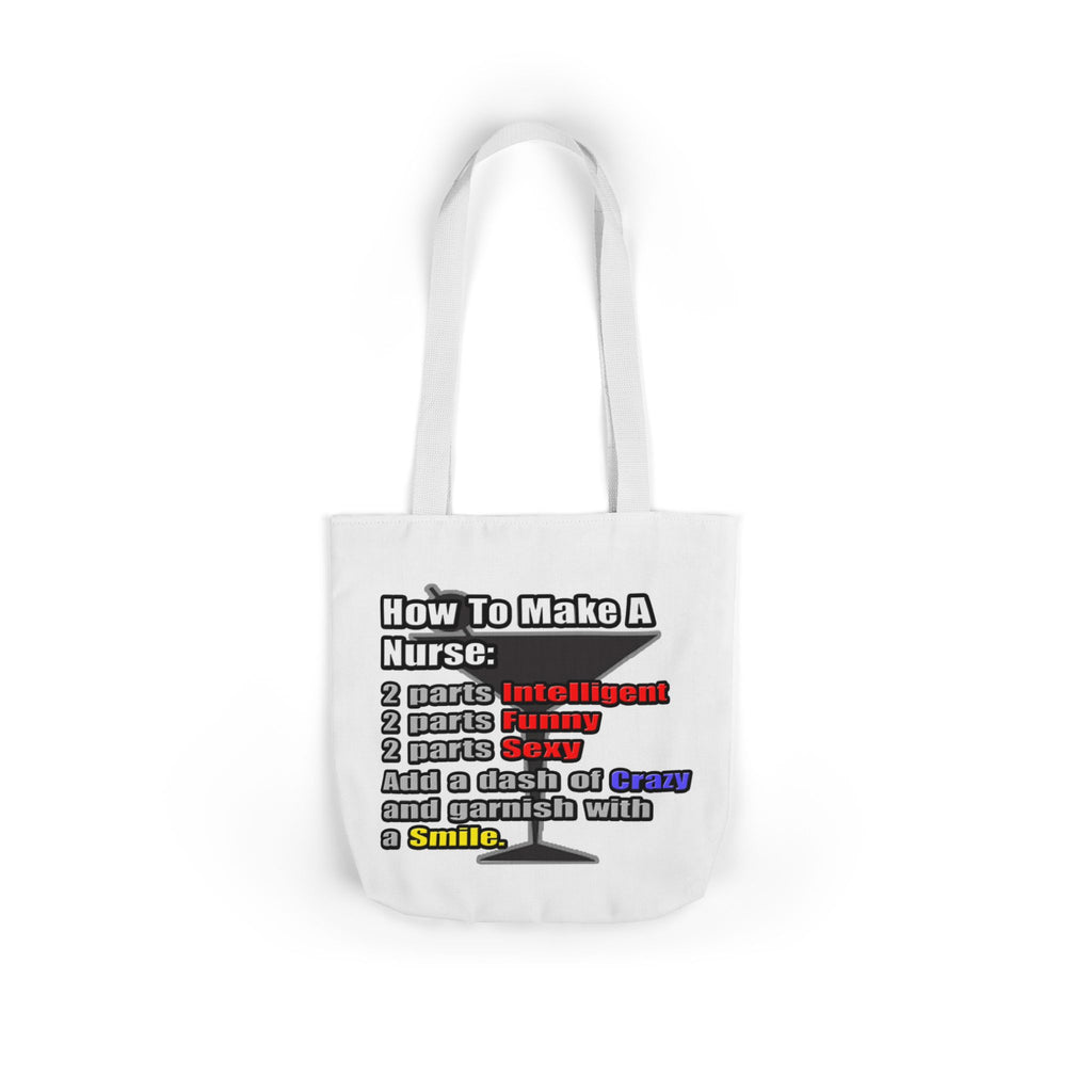 How To Make a Nurse - Canvas Tote Bag, 5-Color Straps