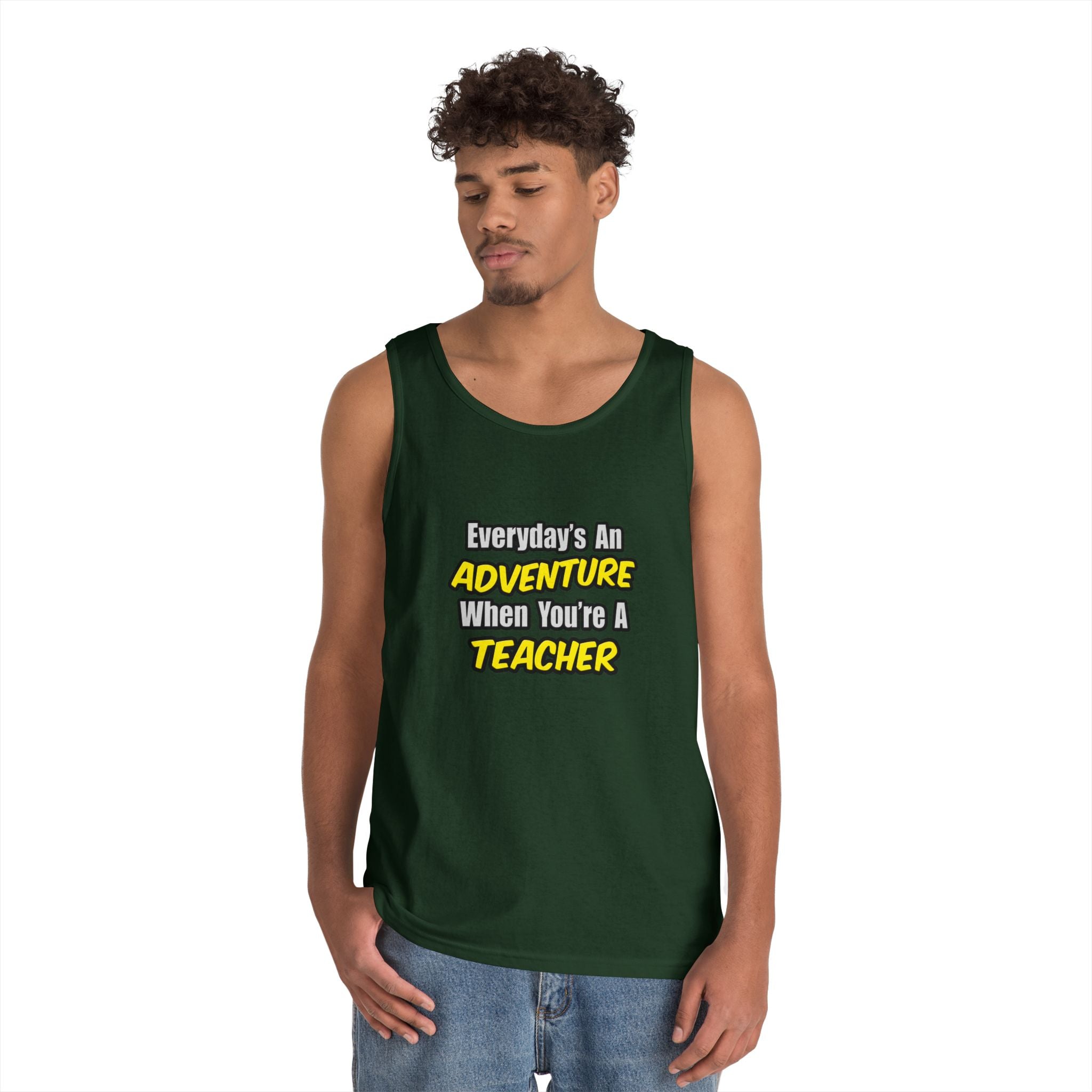 Everyday's An Adventure...Teacher - Unisex Heavy Cotton Tank Top