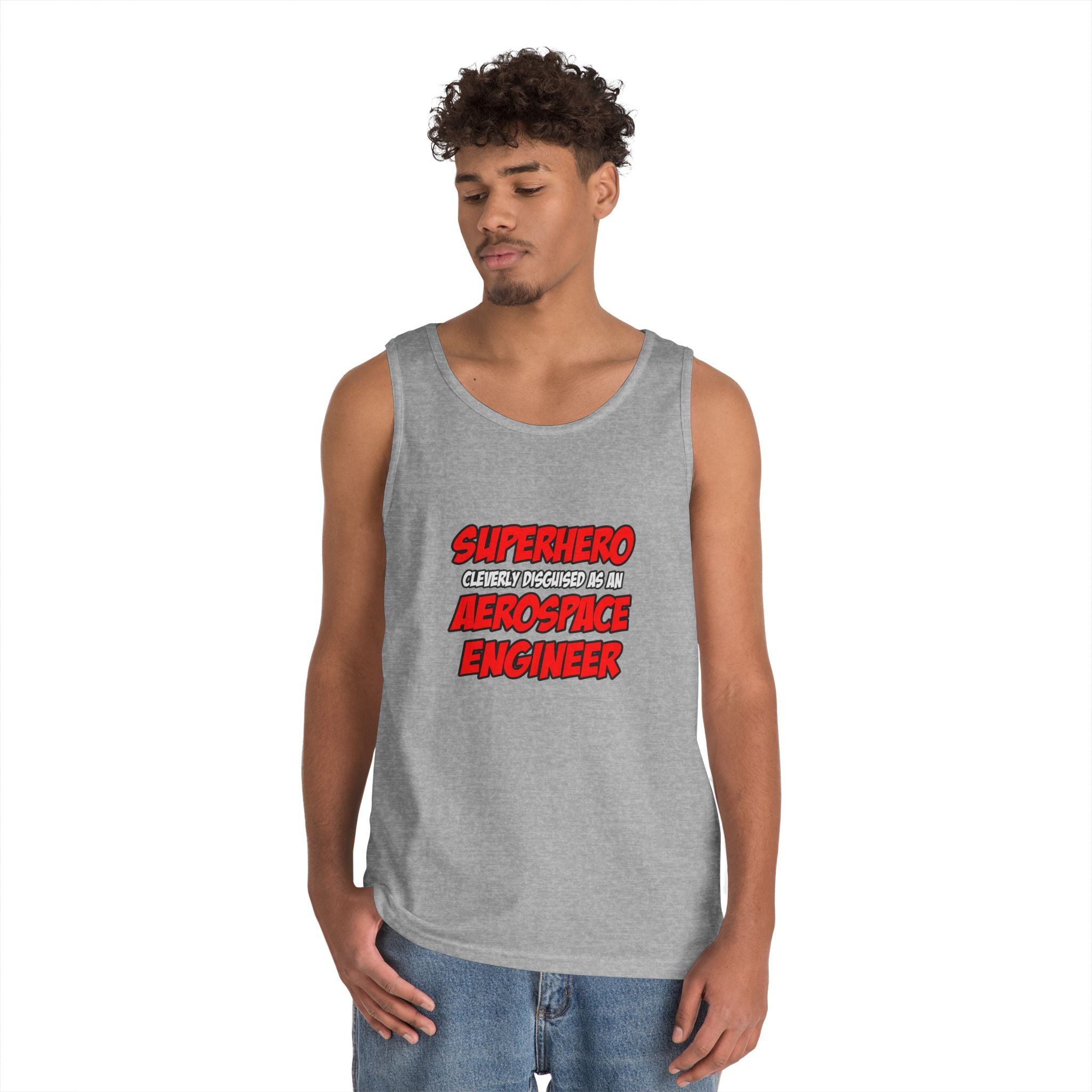 Superhero...Aerospace Engineer - Unisex Heavy Cotton Tank Top