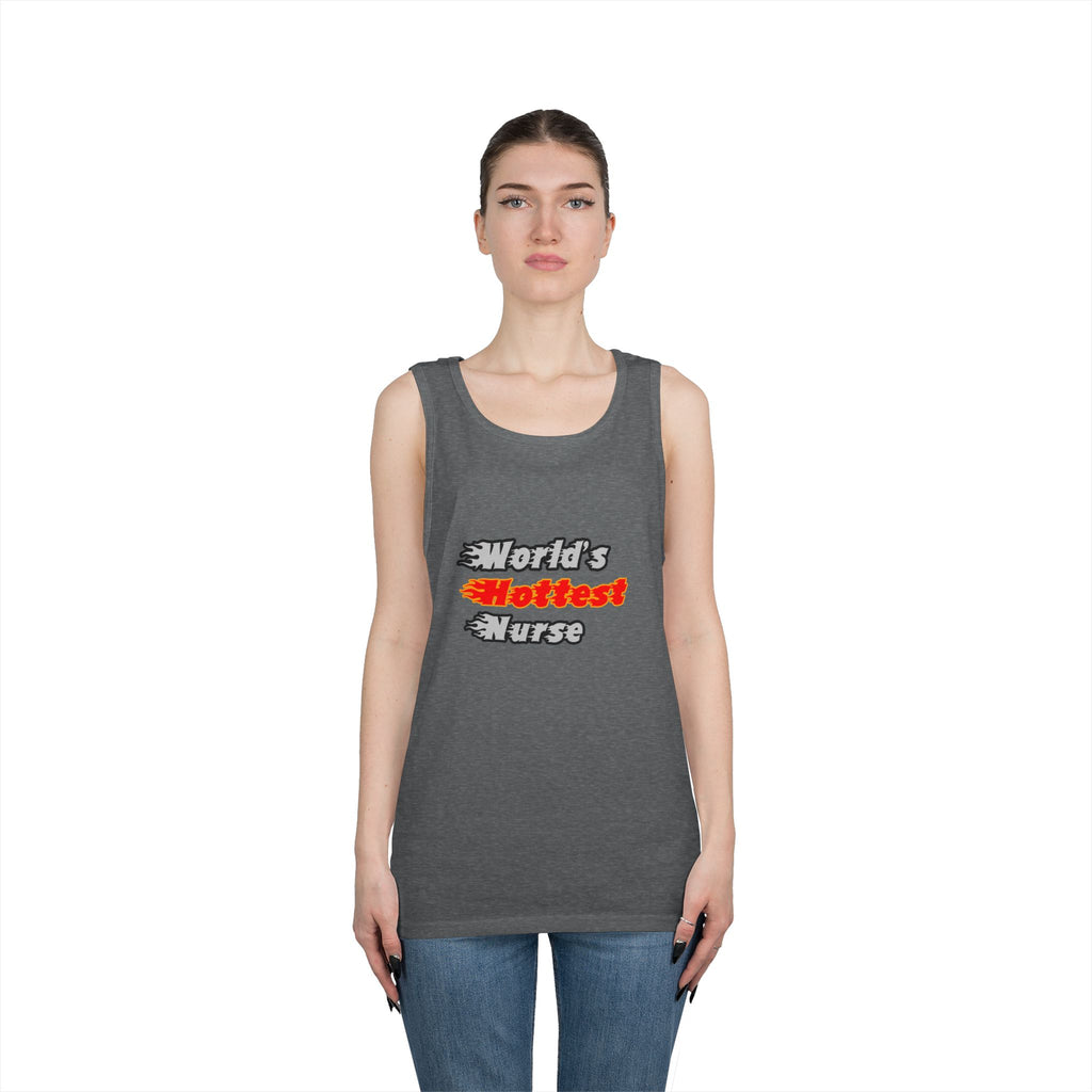 World's Hottest Nurse - Unisex Heavy Cotton Tank Top