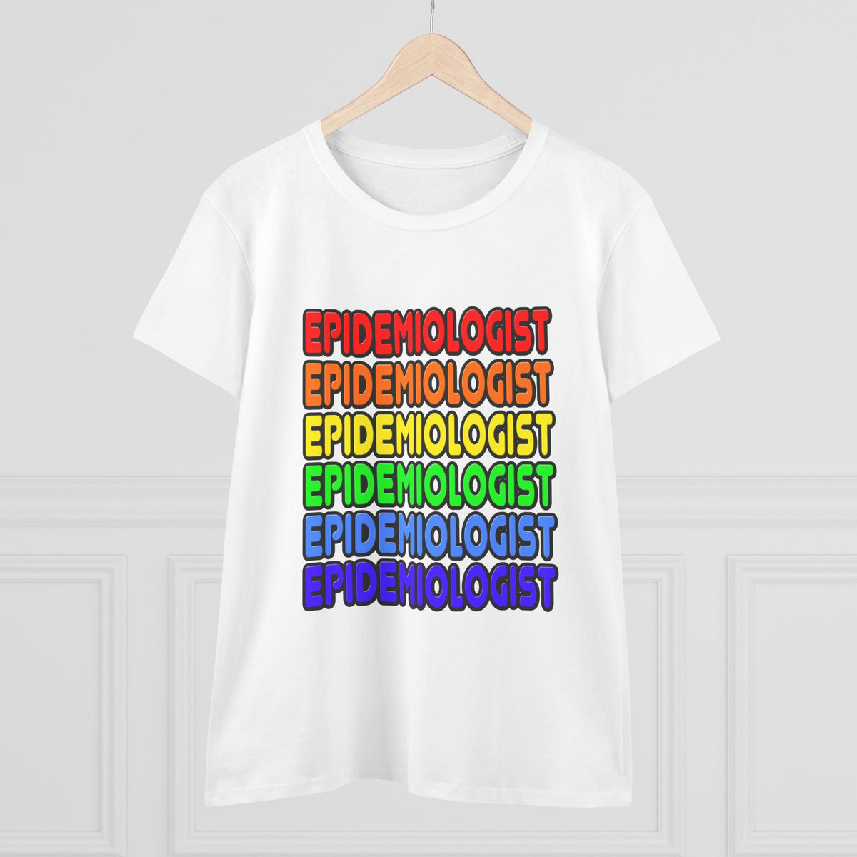 Rainbow Epidemiologist - Women's Midweight Cotton Tee