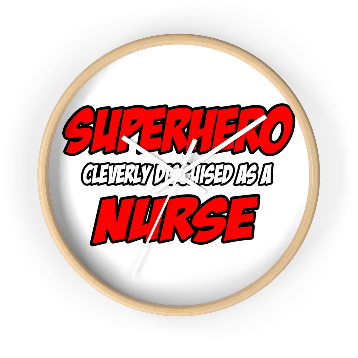 Superhero...Nurse - Wall Clock