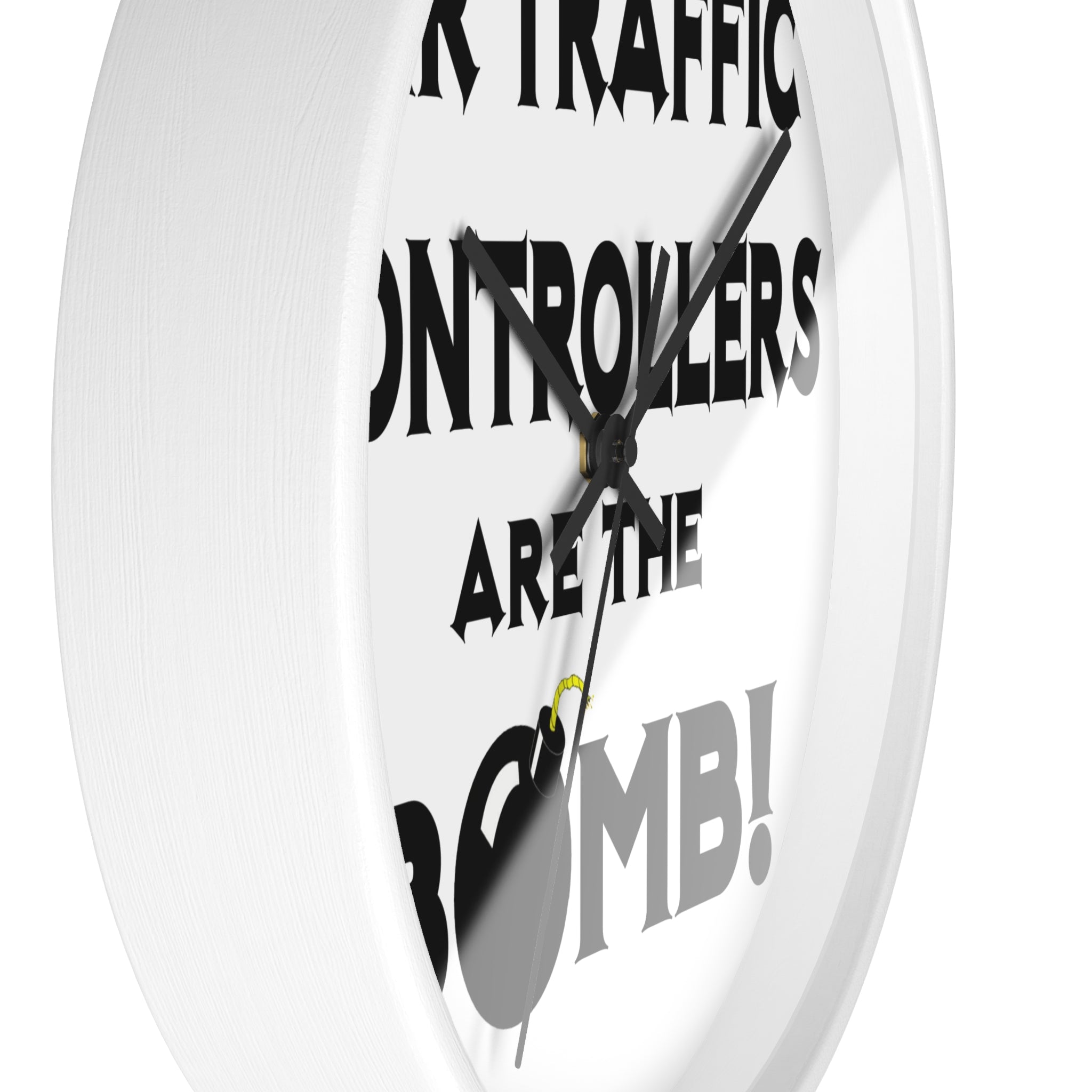 Air Traffic Controllers Are The Bomb! - Wall Clock