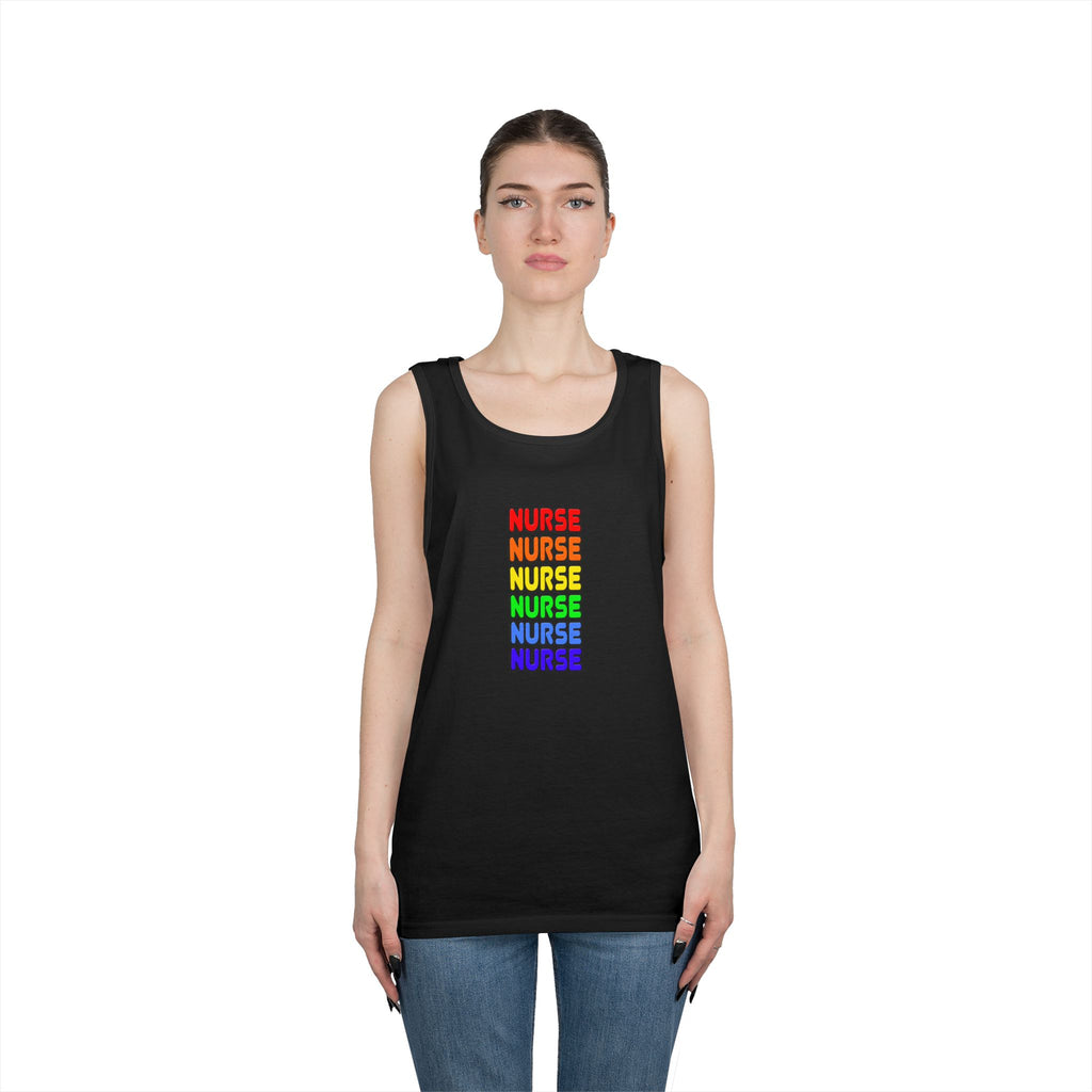 Rainbow Nurse - Unisex Heavy Cotton Tank Top