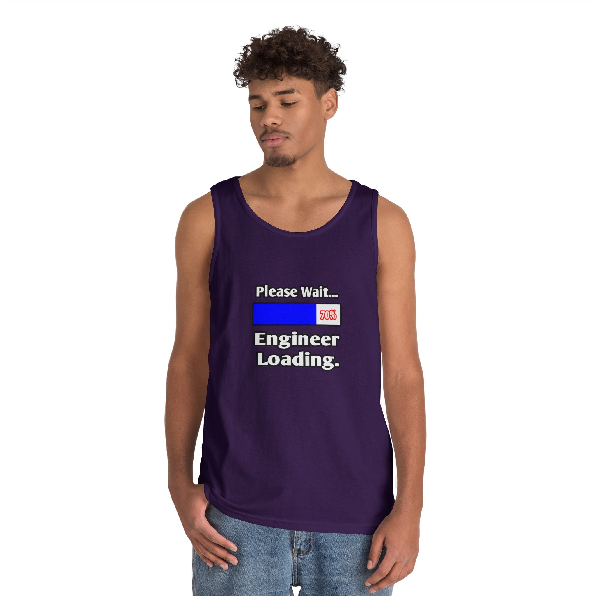Please Wait...Engineer Loading - Unisex Heavy Cotton Tank Top