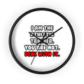 Deal With It ... Funny Athletic Trainer - Wall Clock
