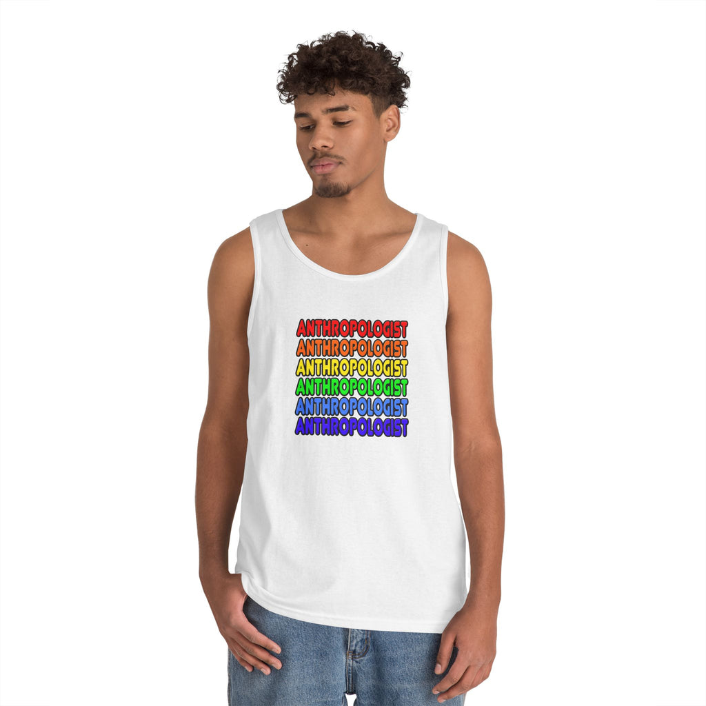 Rainbow Anthropologist - Unisex Heavy Cotton Tank Top
