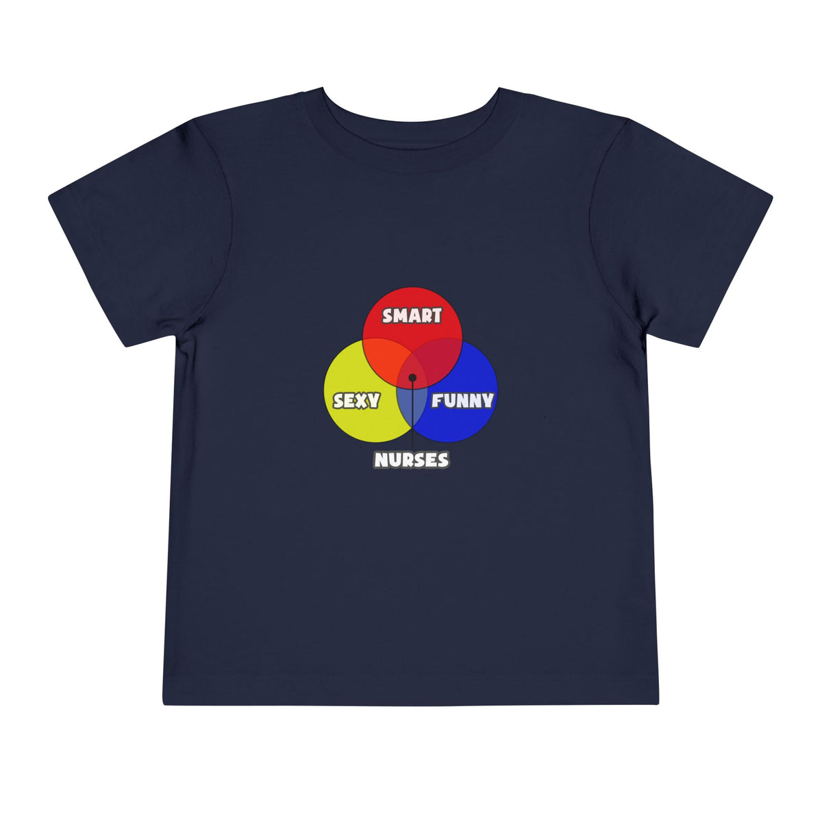 Venn Diagram .. Nurses - Toddler Short Sleeve Tee