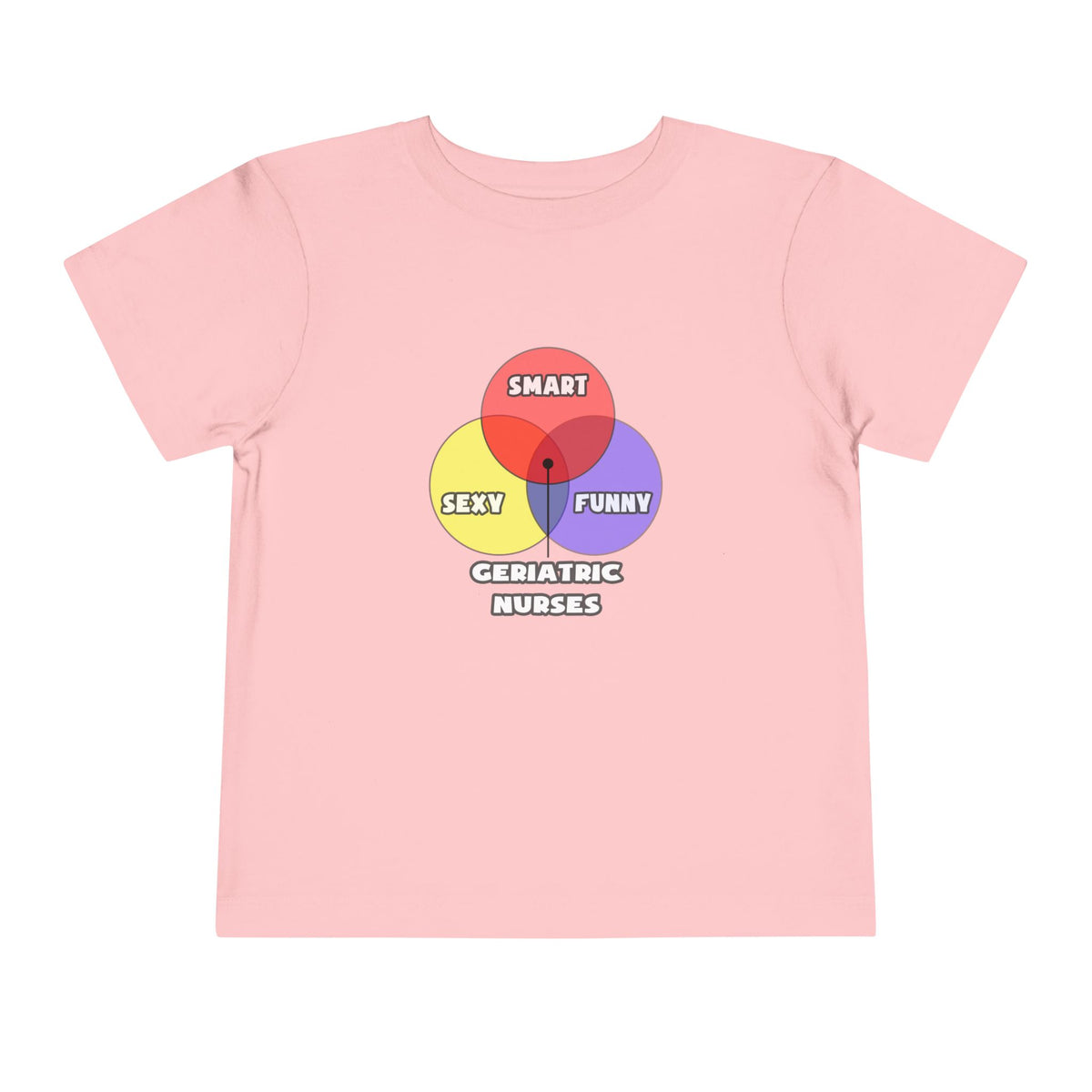 Venn Diagram .. Geriatric Nurses - Toddler Short Sleeve Tee