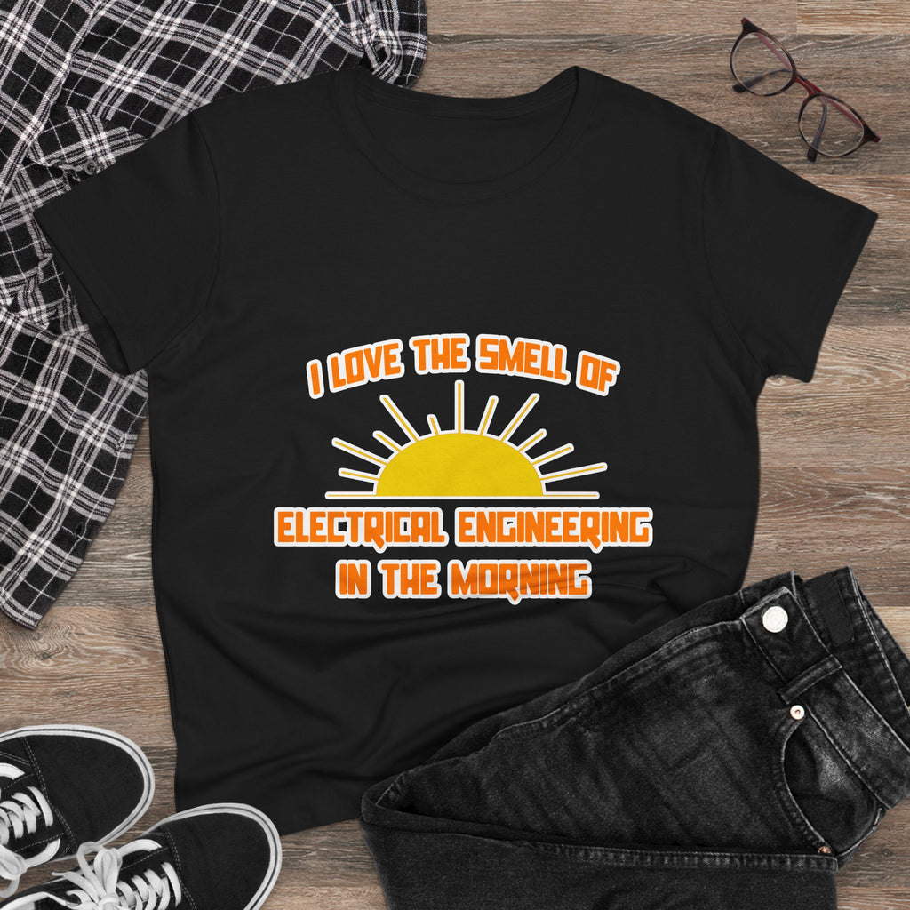 Smell of Electrical Engineering in the Morning - Women's Midweight Cotton Tee