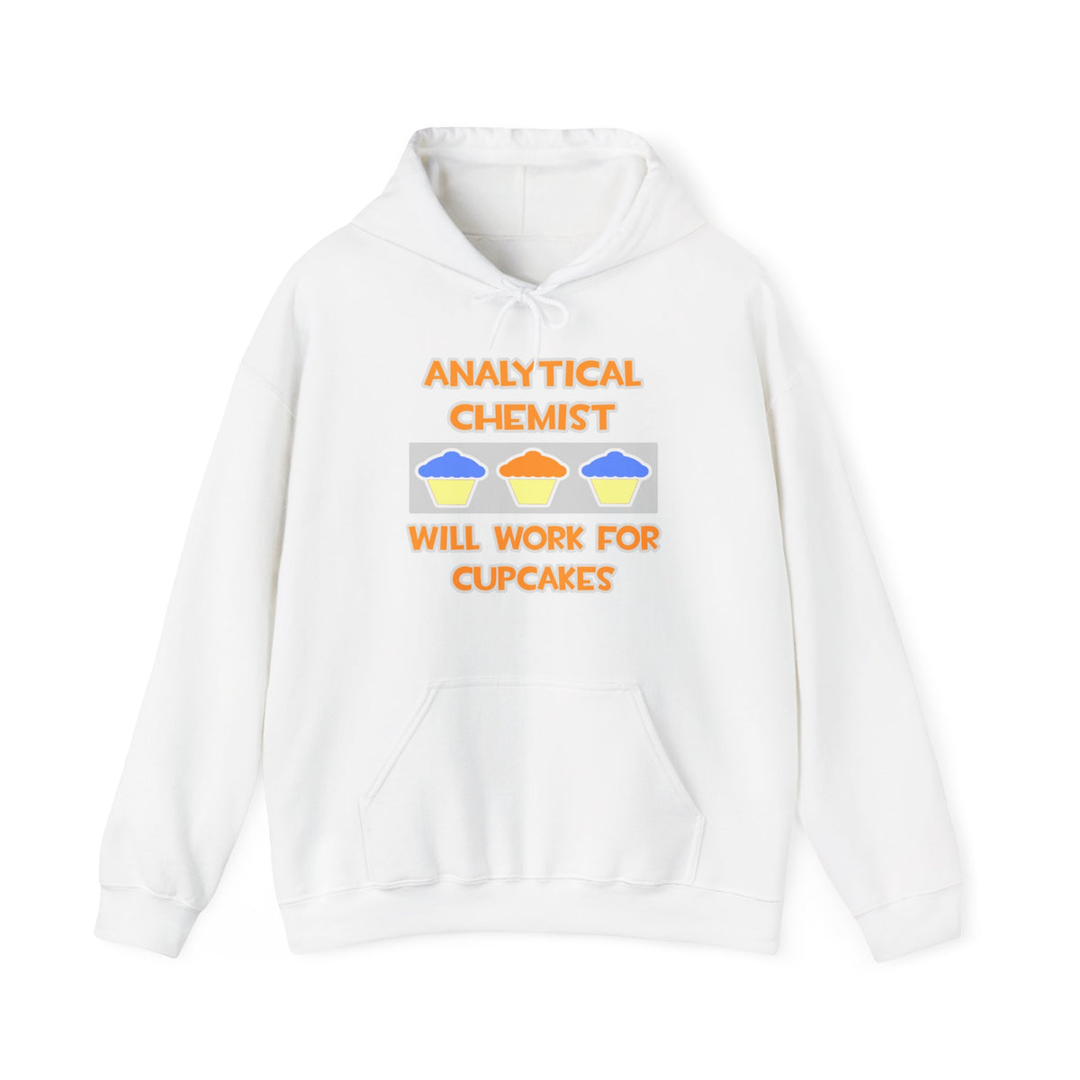 Analytical Chemist ... Will Work For Cupcakes - Unisex Heavy Blend™ Hooded Sweatshirt