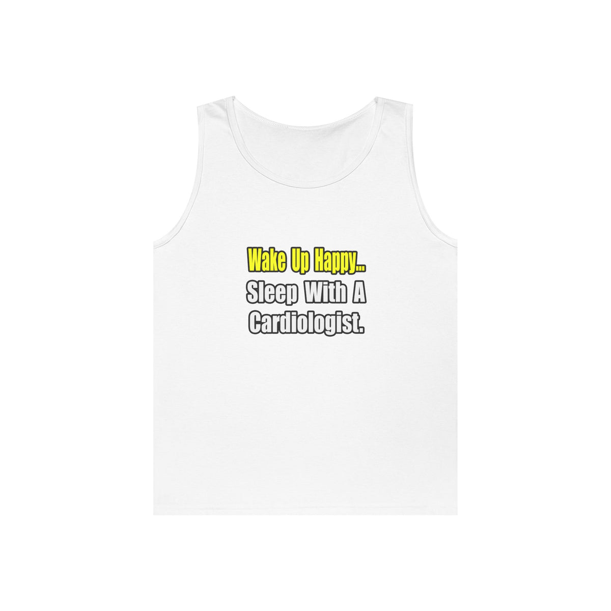 Sleep With a Cardiologist - Unisex Heavy Cotton Tank Top