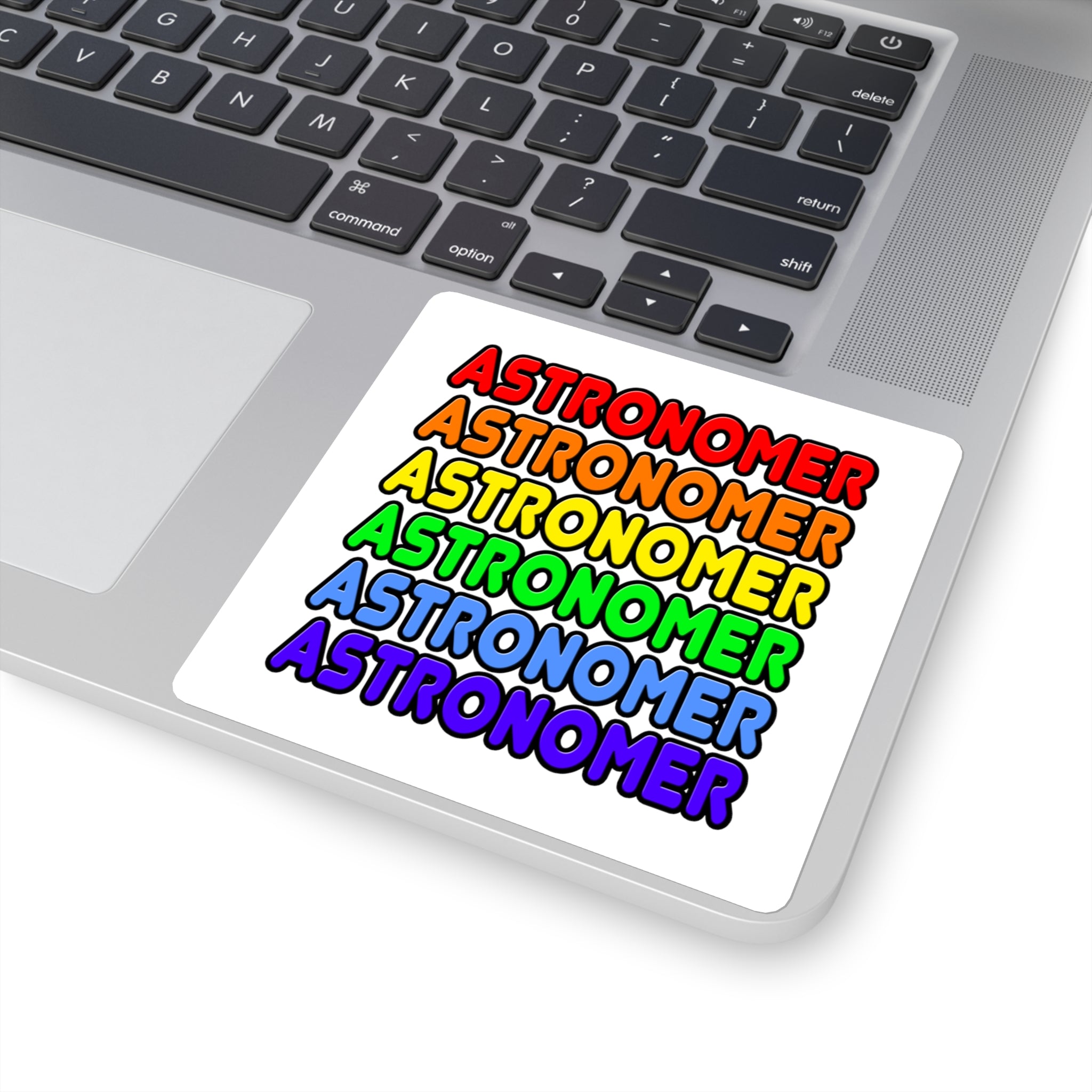 Rainbow Astronomer - Square Stickers