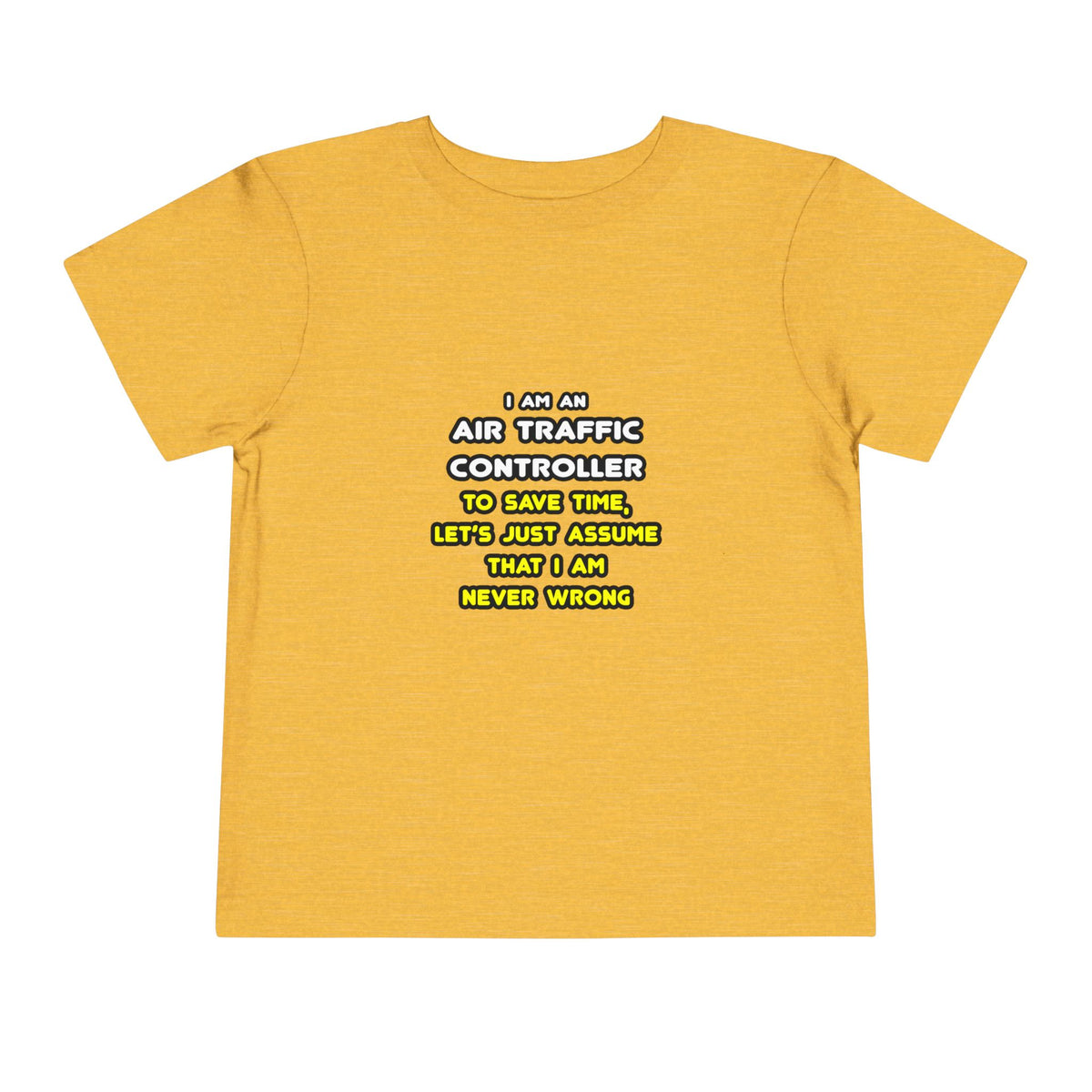 Funny Air Traffic Controller T Shirts - Toddler Short Sleeve Tee