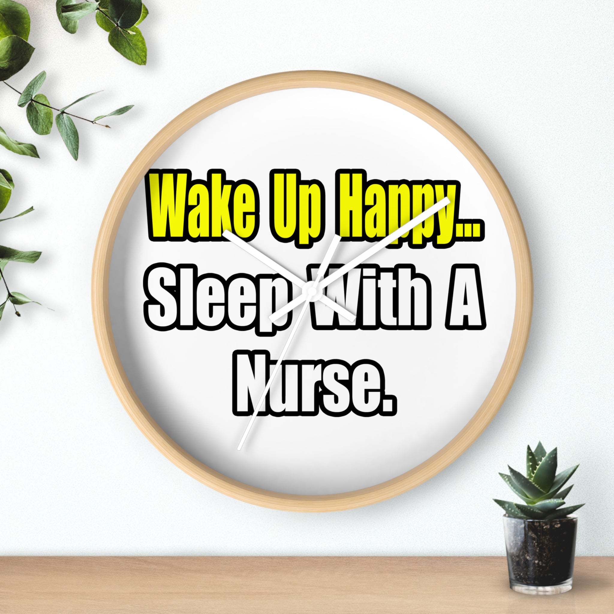 Sleep With a Nurse - Wall Clock