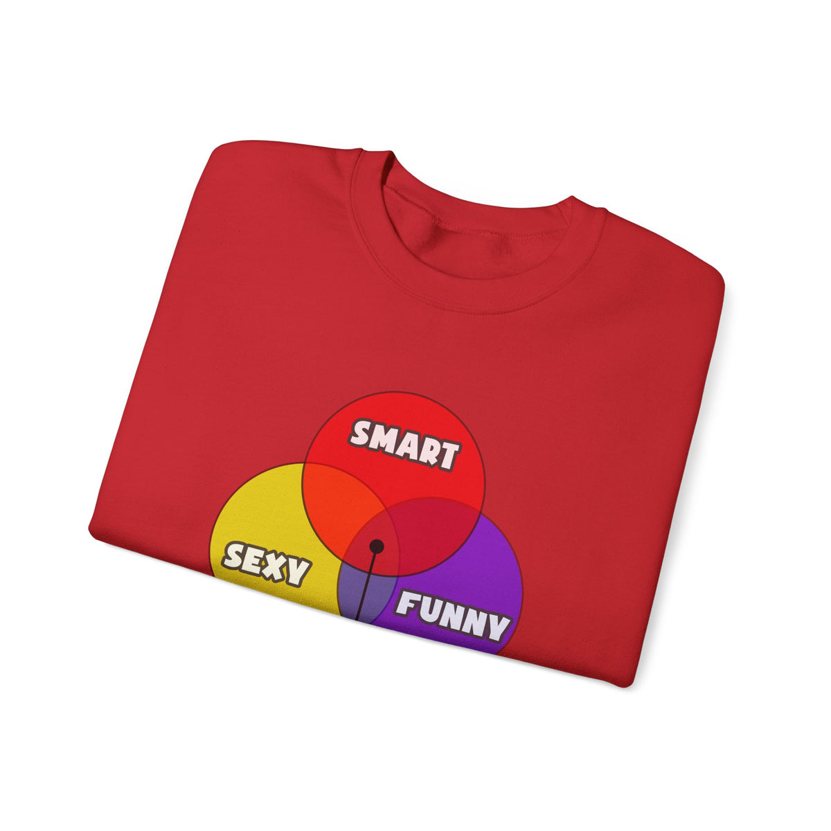 Venn Diagram .. Dental Hygienist - Unisex Heavy Blend™ Crewneck Sweatshirt