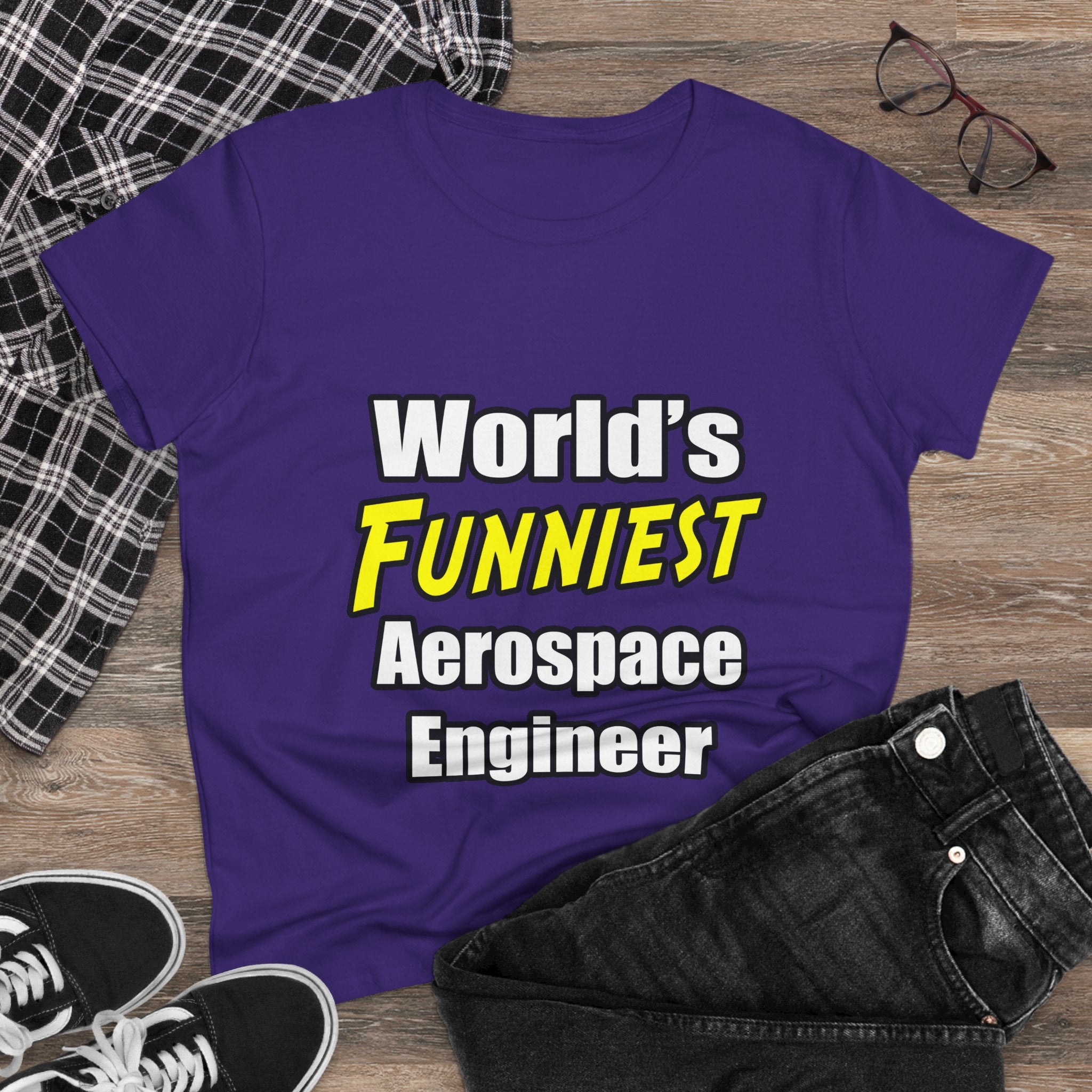 World's Funniest Aerospace Engineer - Women's Midweight Cotton Tee