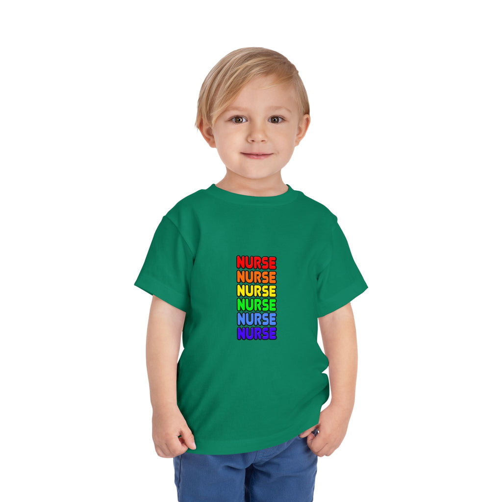 Rainbow Nurse - Toddler Short Sleeve Tee