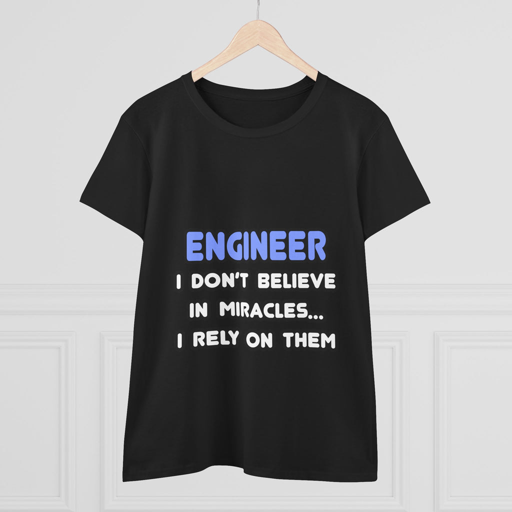 Miracles and Engineers - Women's Midweight Cotton Tee
