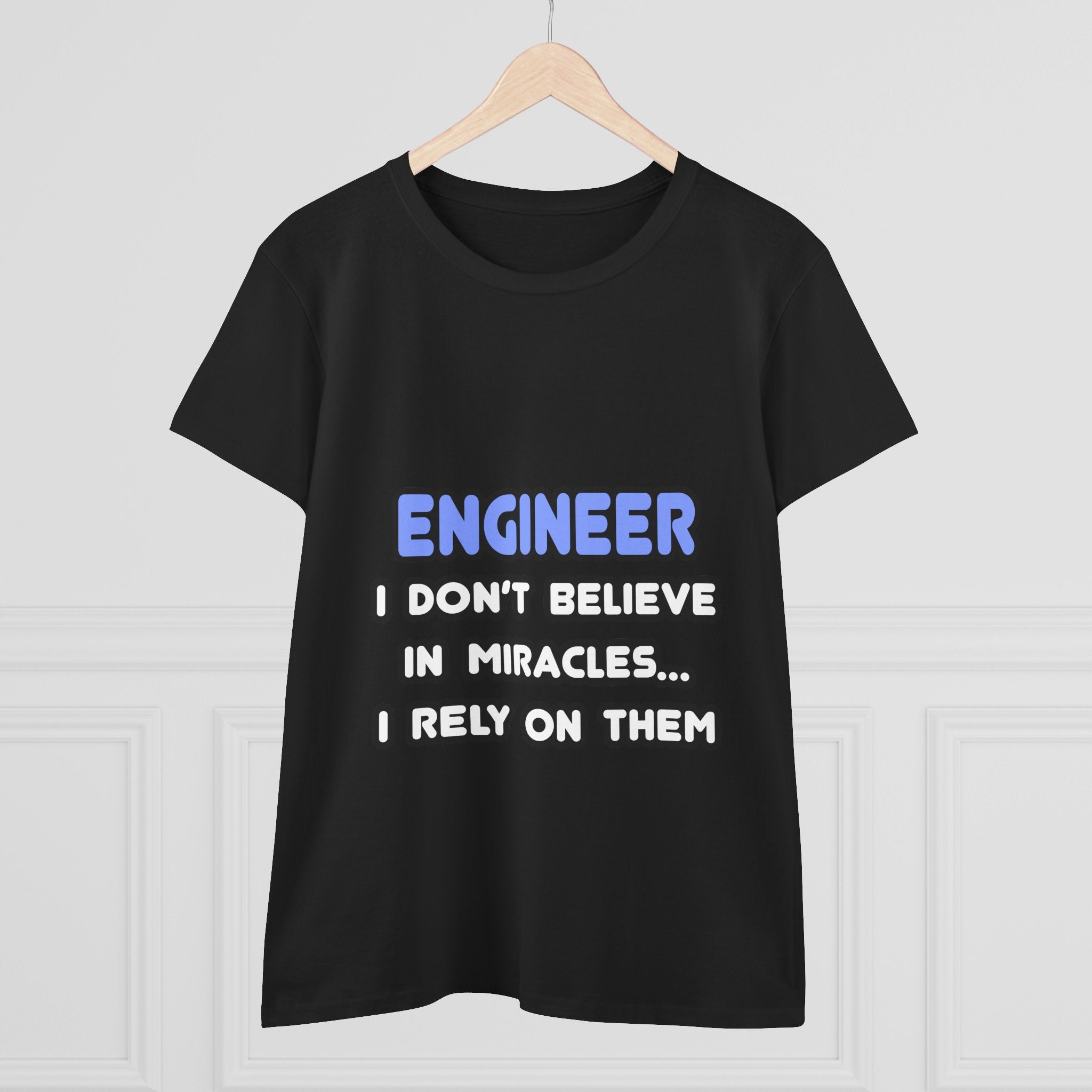 Miracles and Engineers - Women's Midweight Cotton Tee