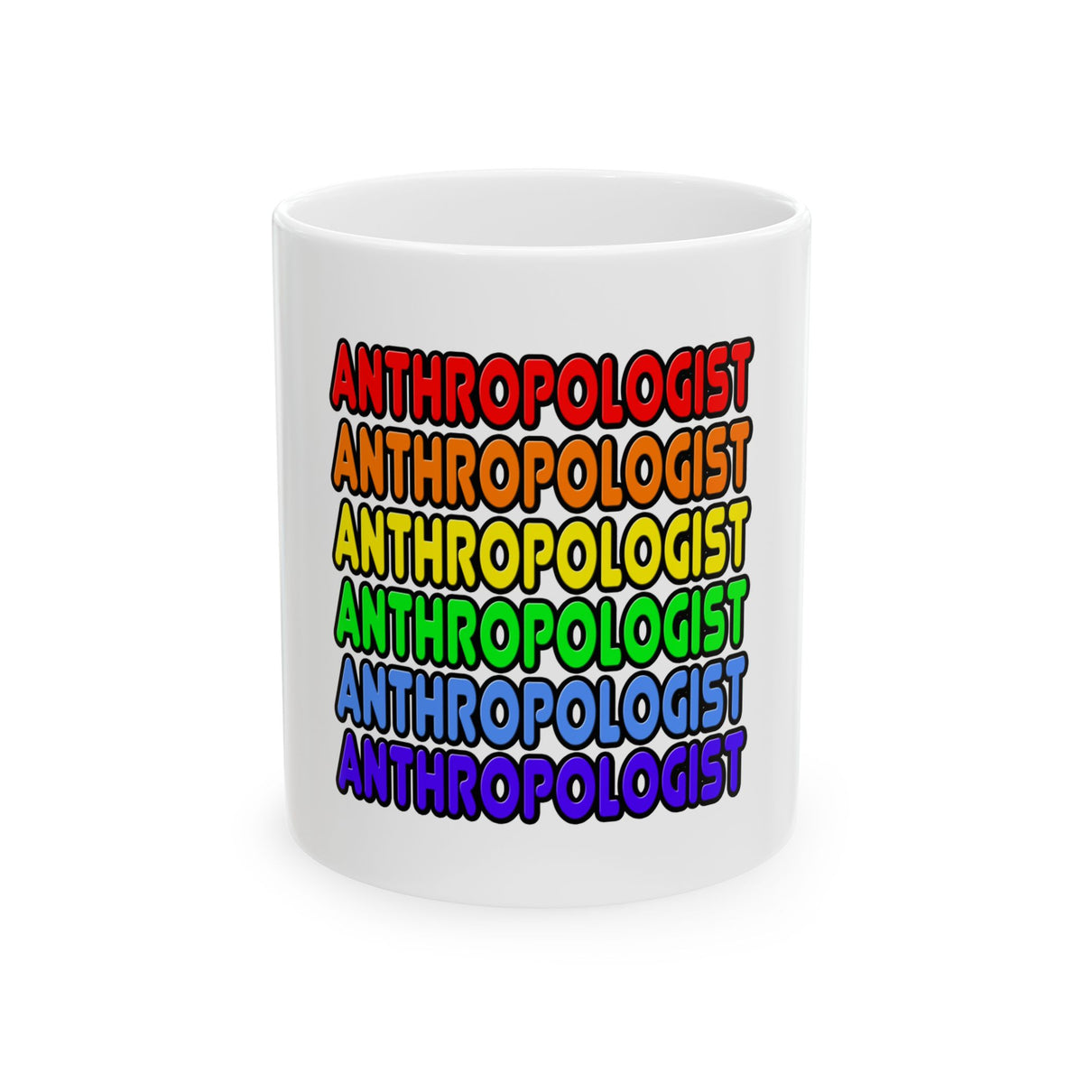 Rainbow Anthropologist - Ceramic Mug, (11oz, 15oz)