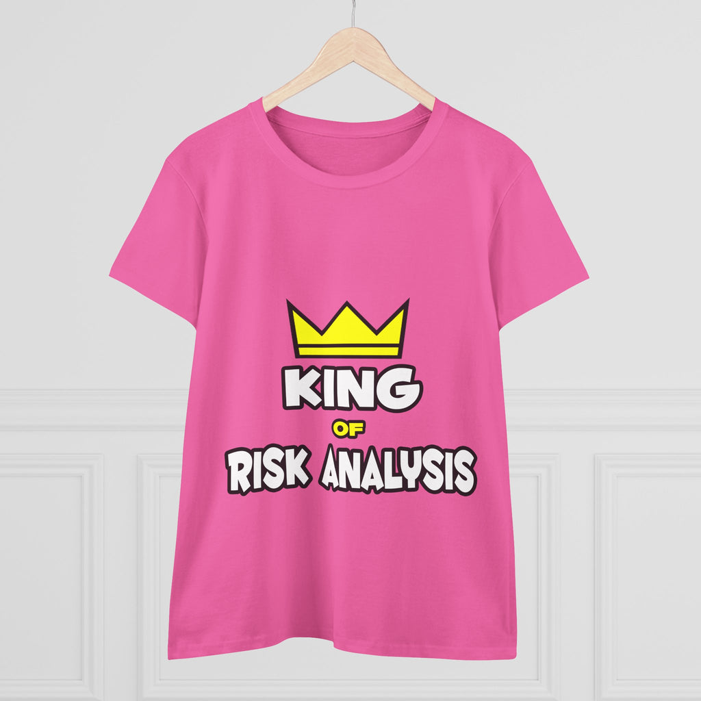 King of Risk Analysis - Women's Midweight Cotton Tee