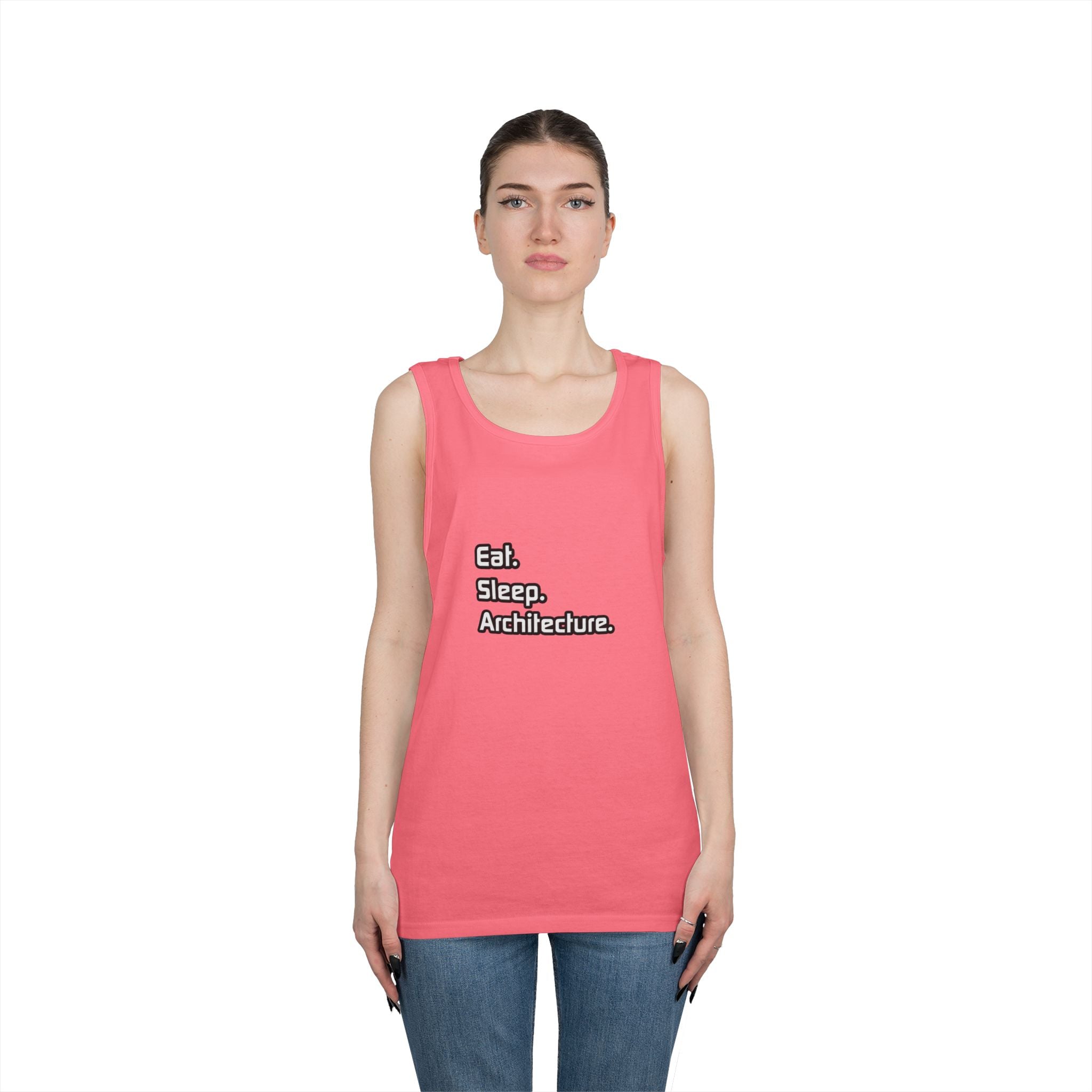 Eat. Sleep. Architecture - Unisex Heavy Cotton Tank Top