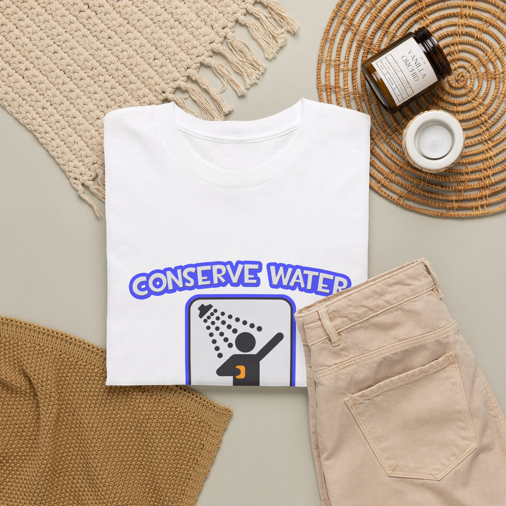 Conserve Water .. Shower With a Doctor - Unisex Heavy Cotton Tee