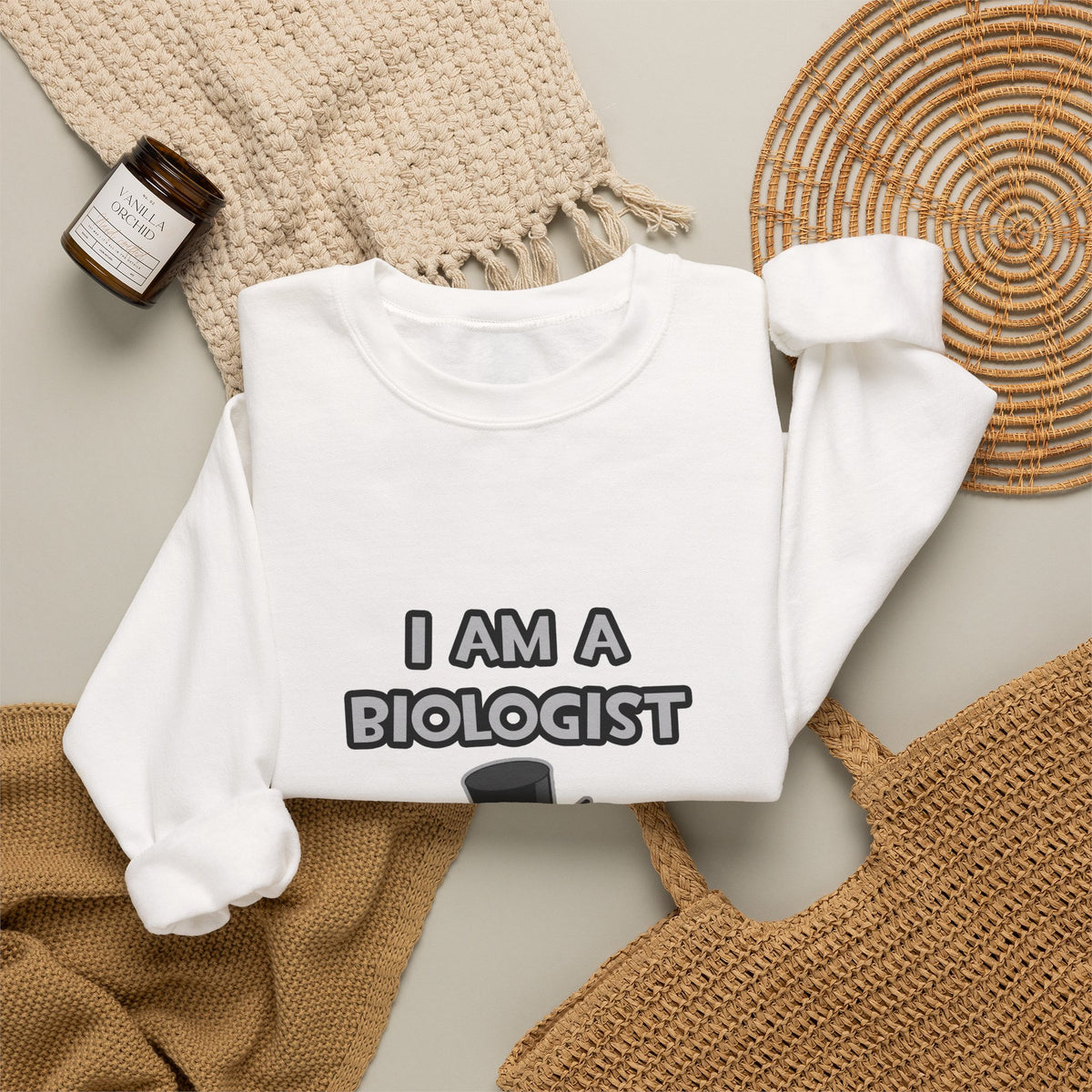 I Am A Biologist ... Not A Magician - Unisex Heavy Blend™ Crewneck Sweatshirt