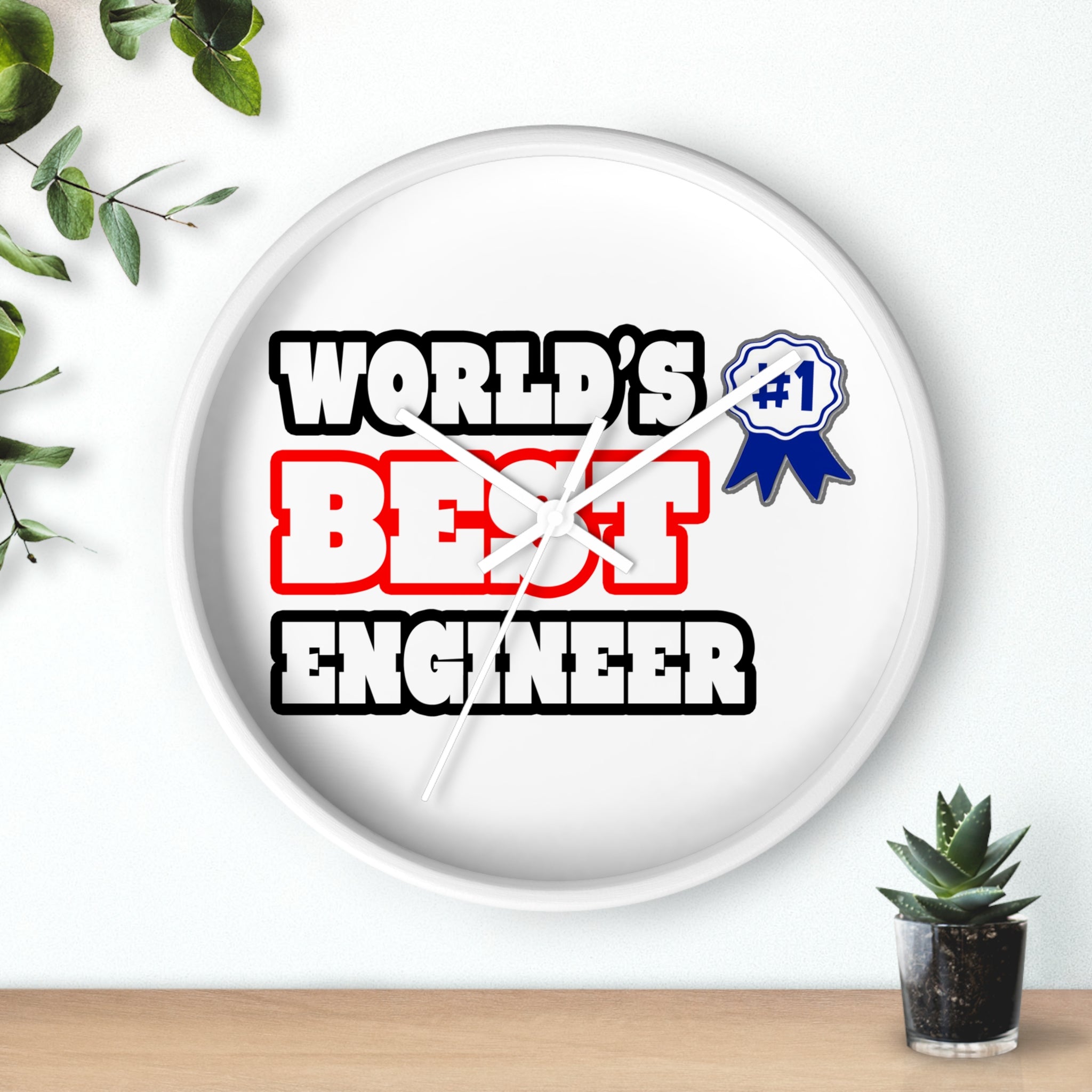 World's Best Engineer - Wall Clock