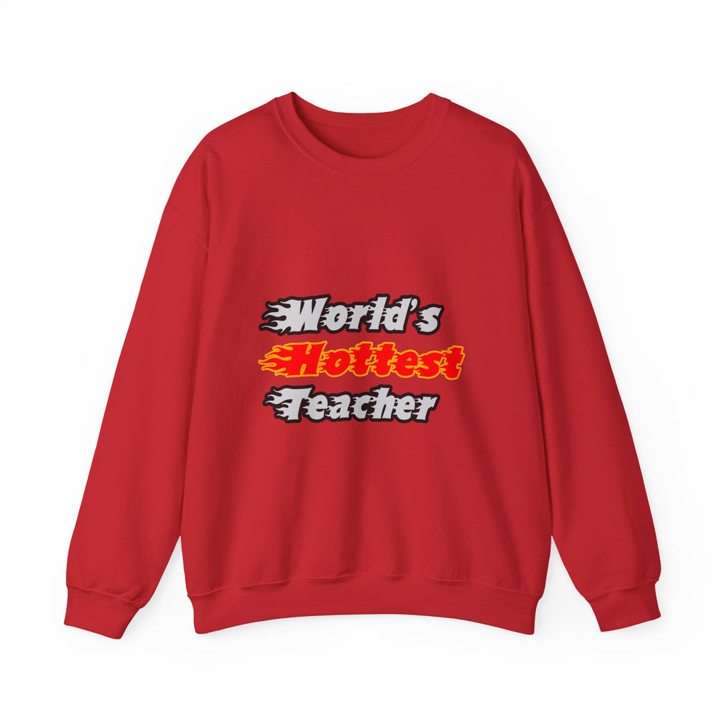 World's Hottest Teacher - Unisex Heavy Blend™ Crewneck Sweatshirt